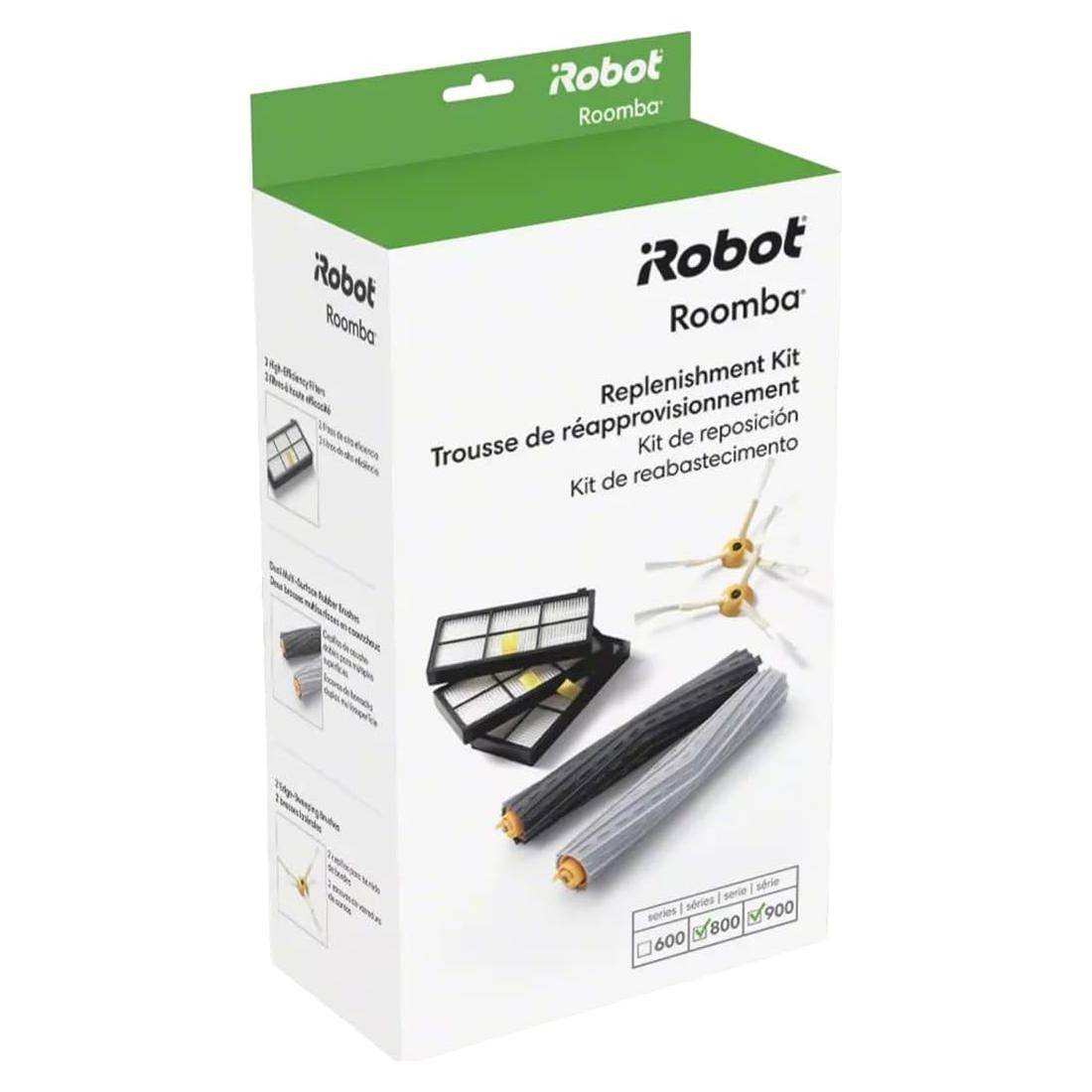 Kit de Repuesto iRobot Roomba 800 y 900 - 3 Filtros y Cepillos