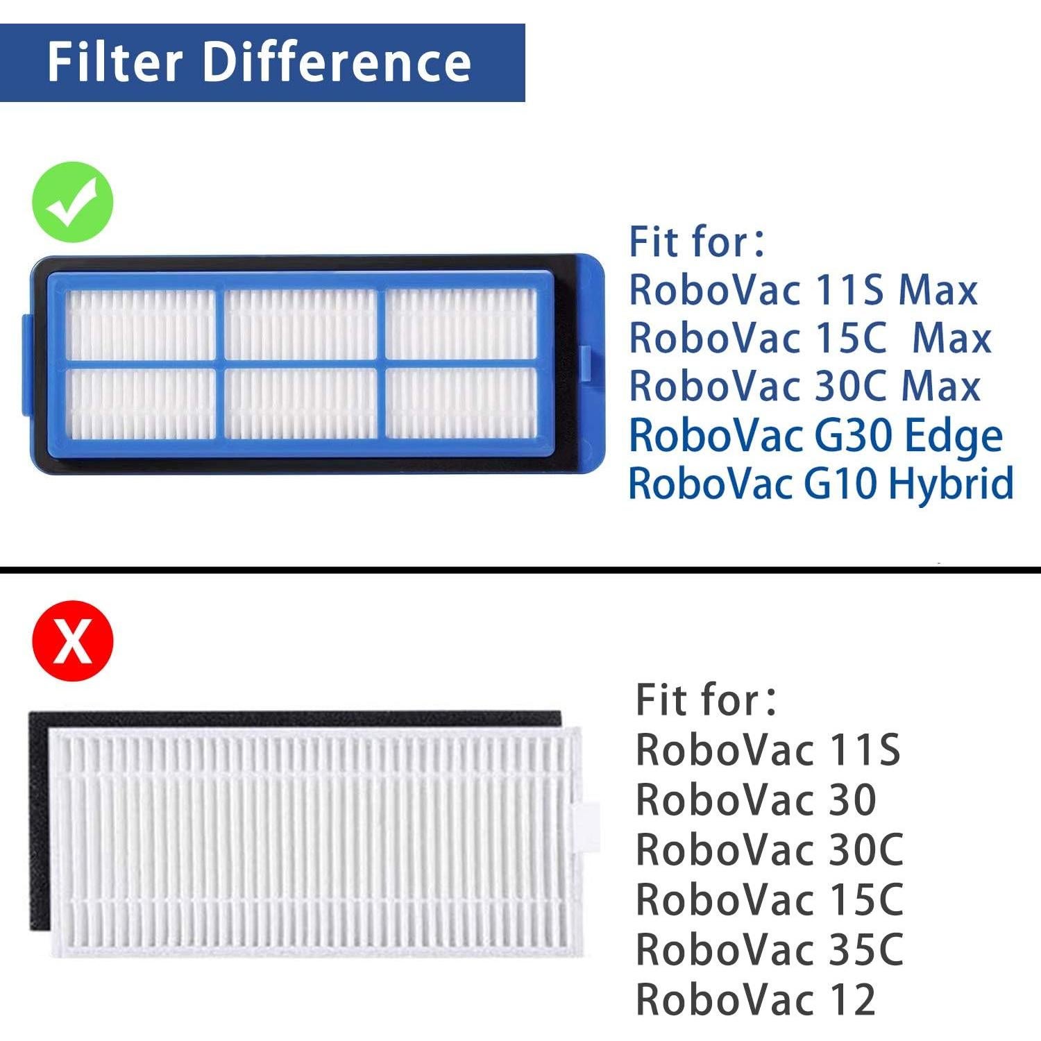Accesorios Eufy RoboVac 11S Max 1 Cepillo Principal 8 Laterales