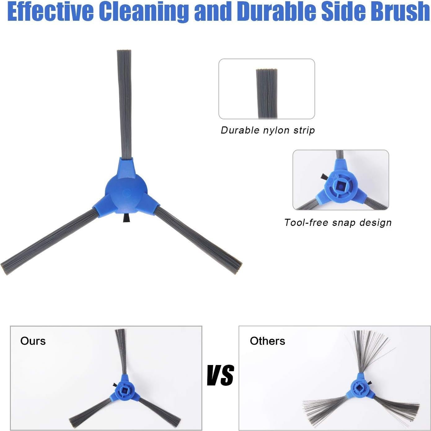 Accesorios Eufy RoboVac 11S Max 1 Cepillo Principal 8 Laterales