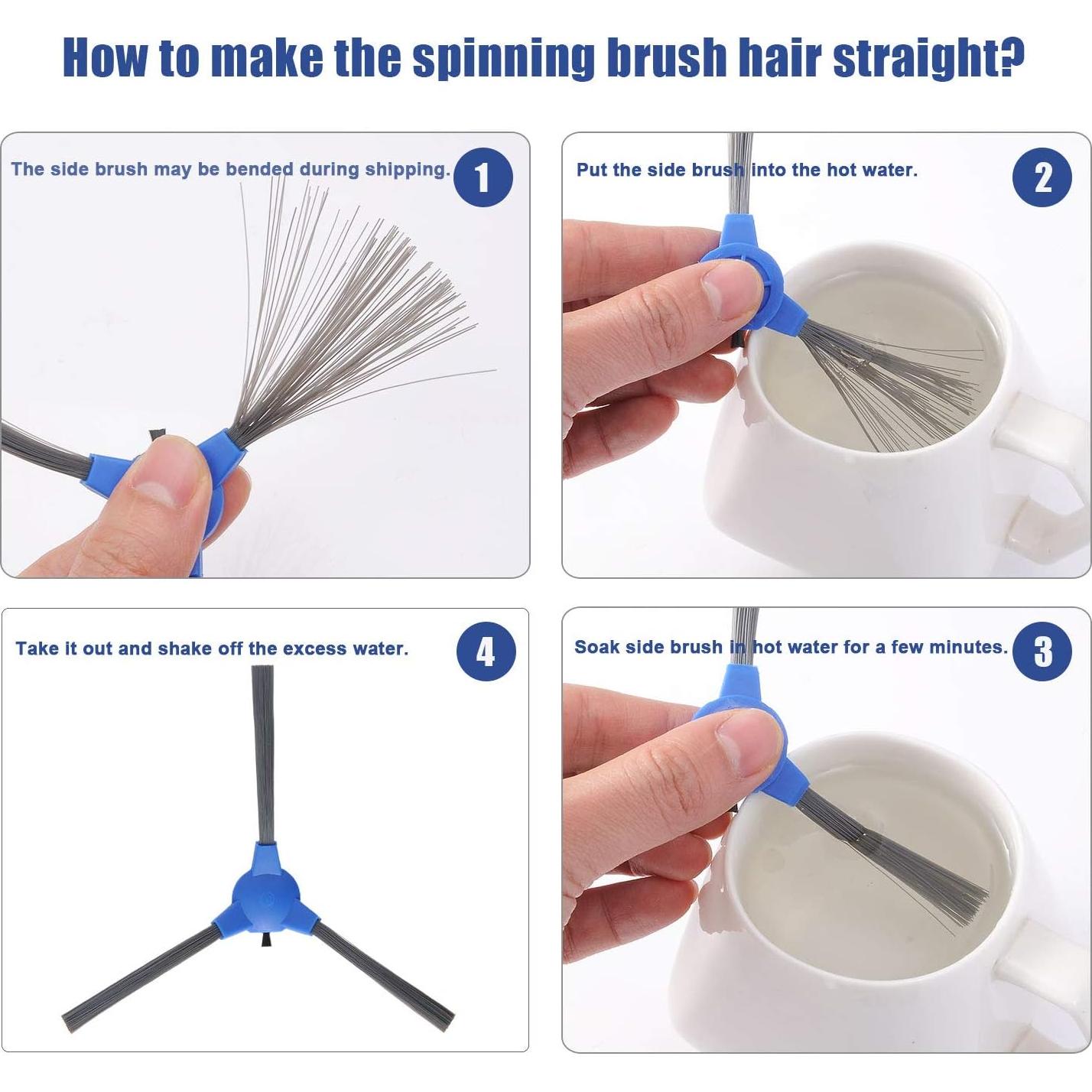 Accesorios Eufy RoboVac 11S Max 1 Cepillo Principal 8 Laterales