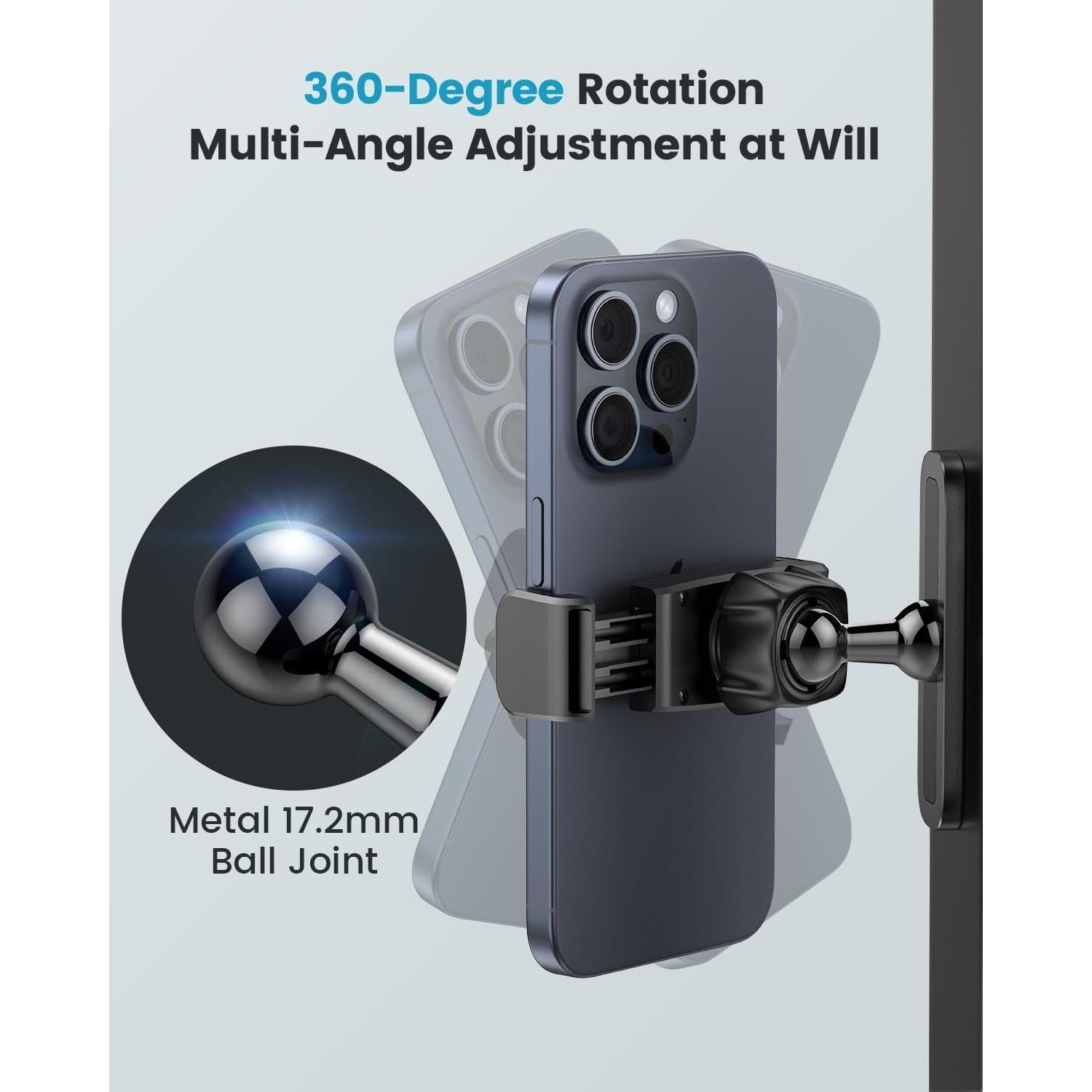 Soporte Magnético para Teléfono APPS2Car - 2 Pack, Ajustable 360°