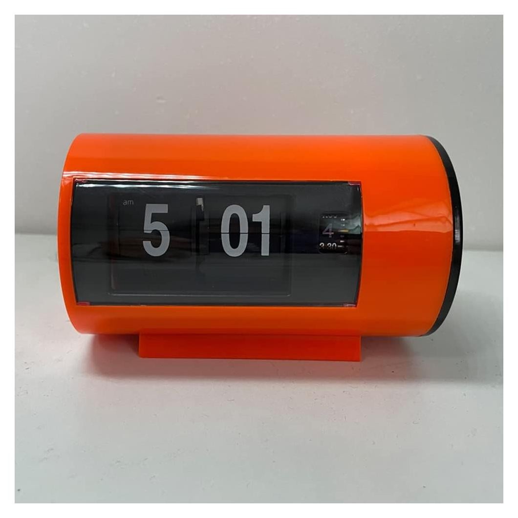 Reloj de Mesa Retro BHning CL Automático Naranja 12 Horas
