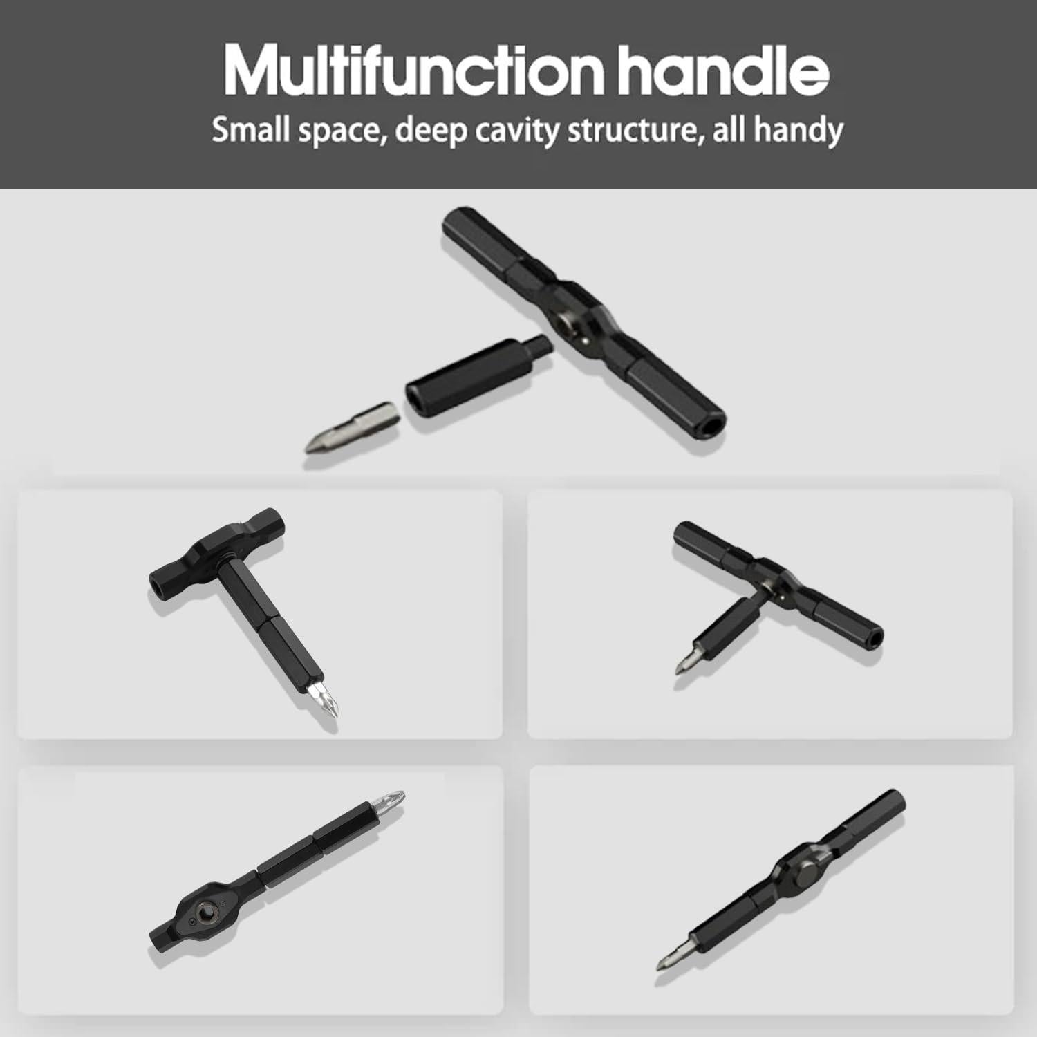 Juego de Destornilladores 24 en 1 LIMORUNS Magnético Gris