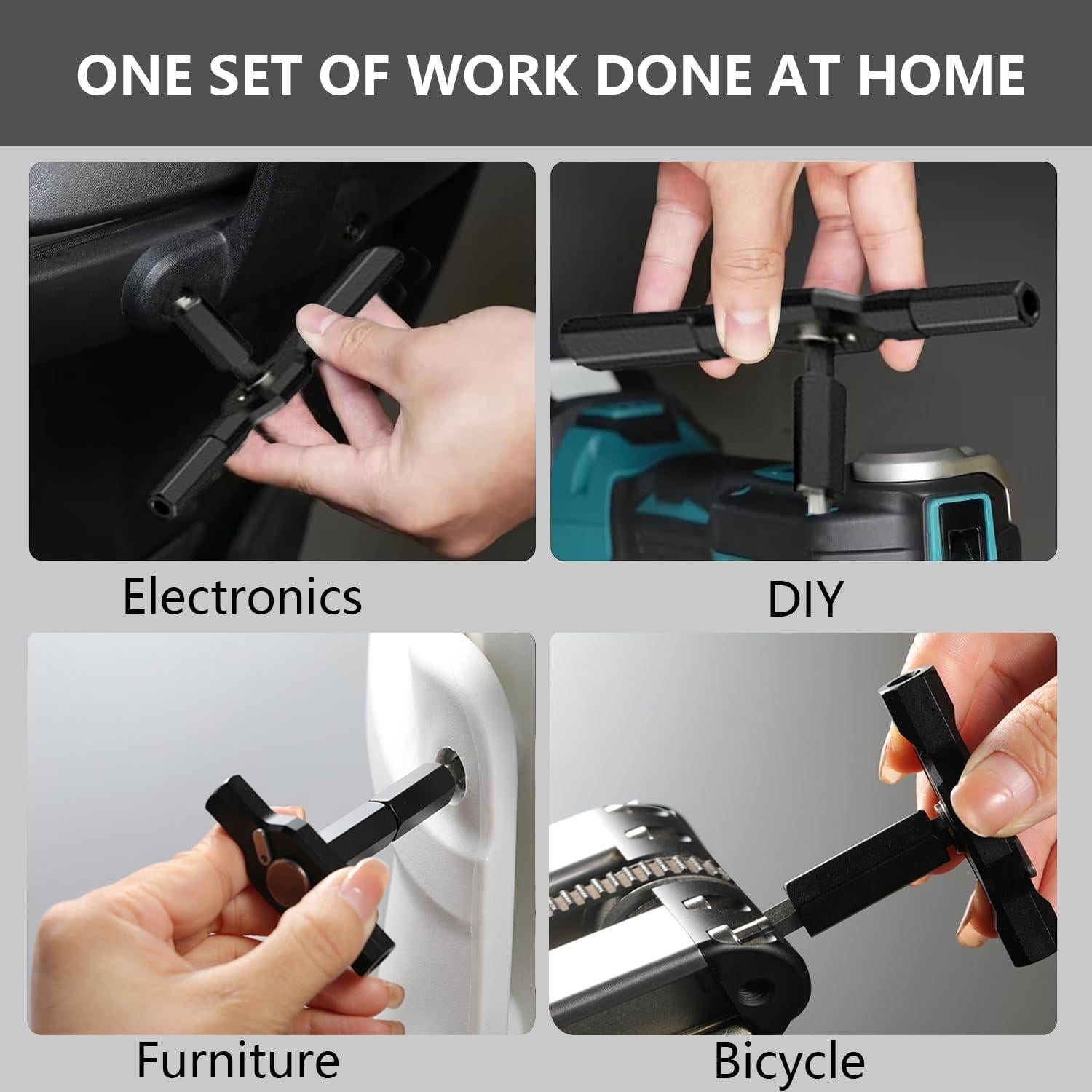 Juego de Destornilladores 24 en 1 LIMORUNS Magnético Gris