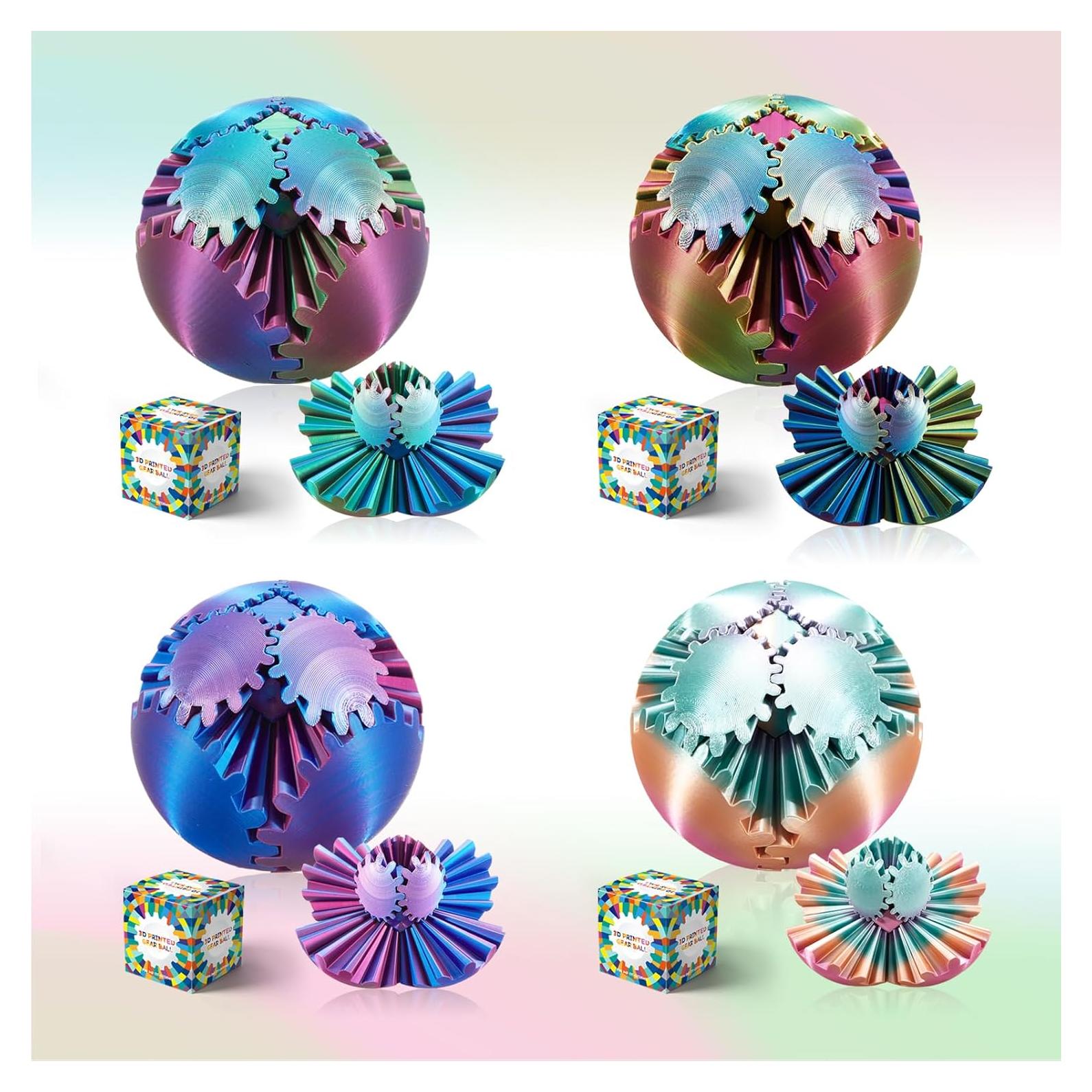 Esfera de Engranajes 3D Antiestrés Steampunk - 4 Colores