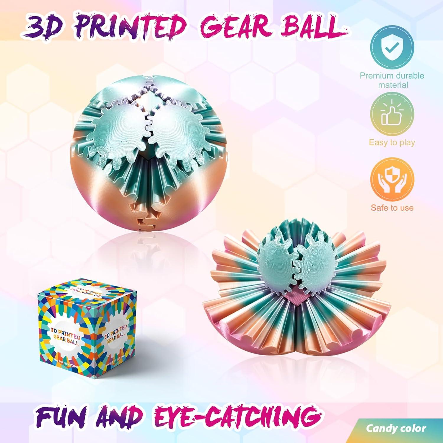 Esfera de Engranajes 3D Antiestrés Steampunk - 4 Colores