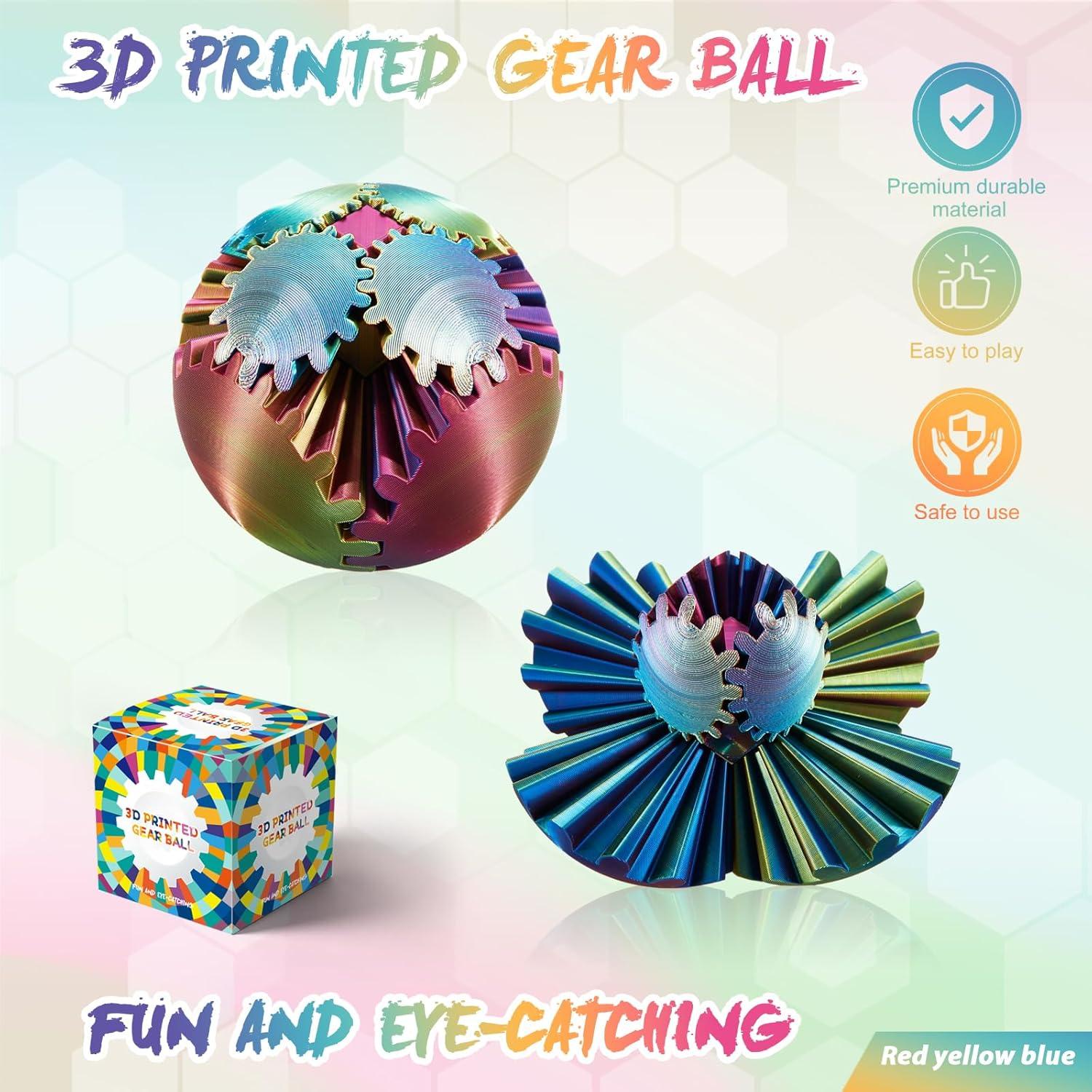 Esfera de Engranajes 3D Antiestrés Steampunk - 4 Colores