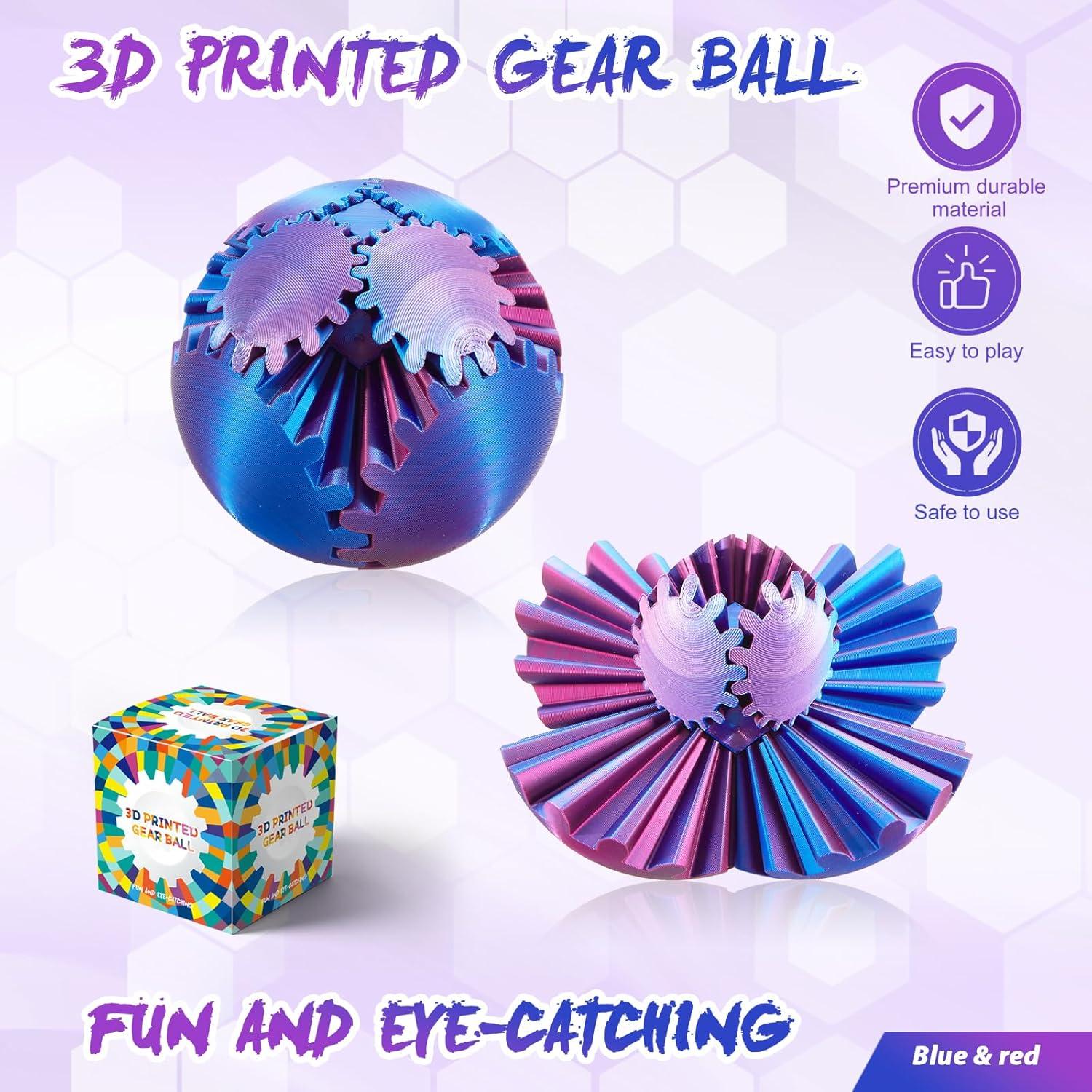 Esfera de Engranajes 3D Antiestrés Steampunk - 4 Colores