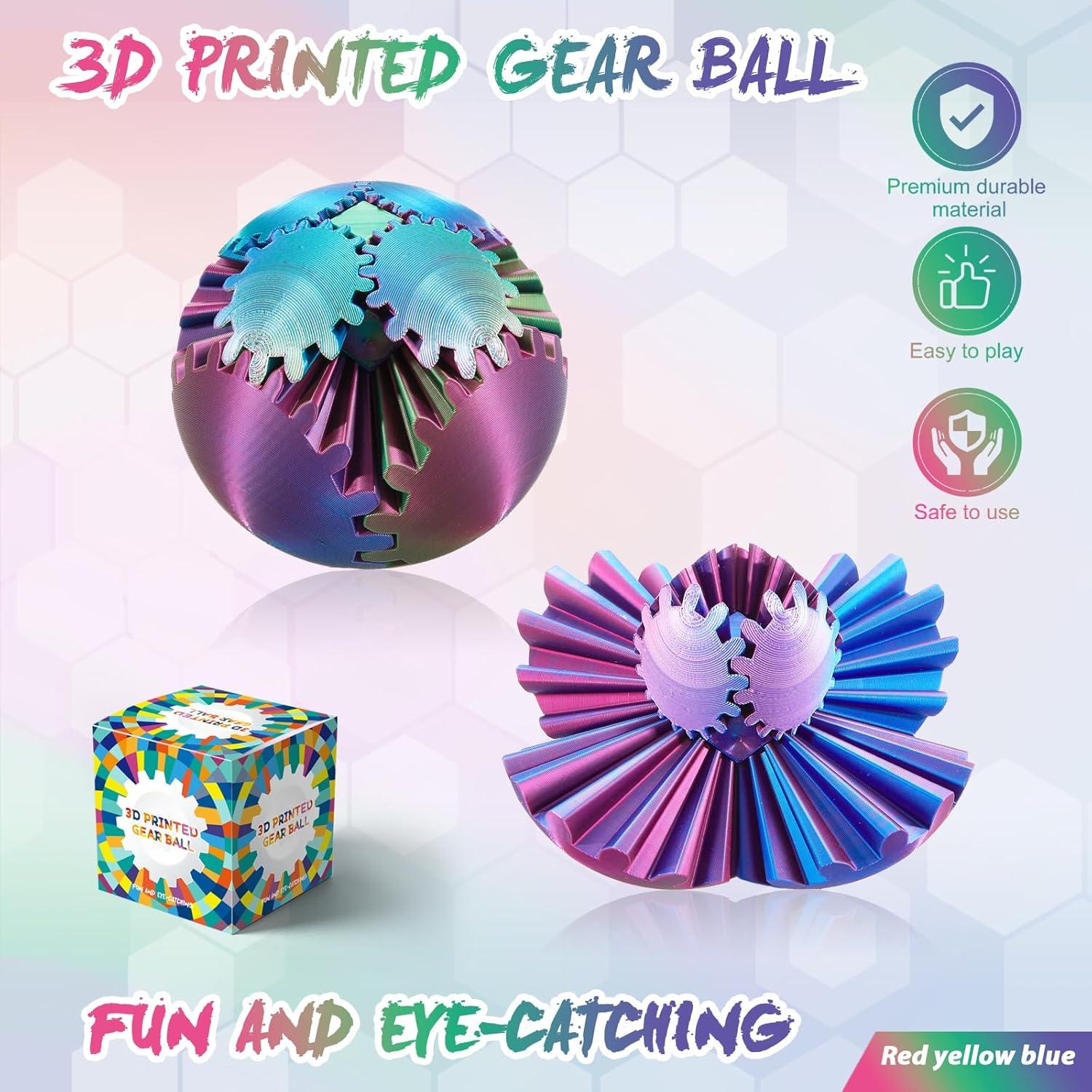 Esfera de Engranajes 3D Antiestrés Steampunk - 4 Colores