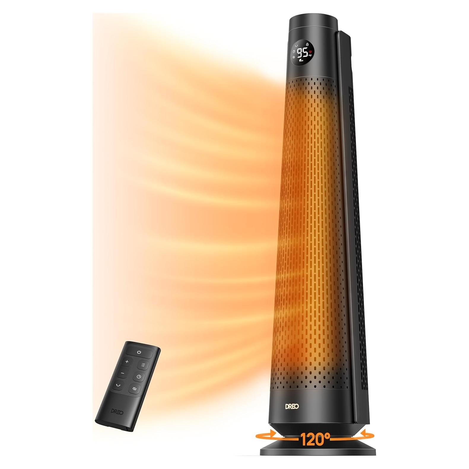 Calentador Eléctrico Dreo 30" Oscilante 120° Control Remoto