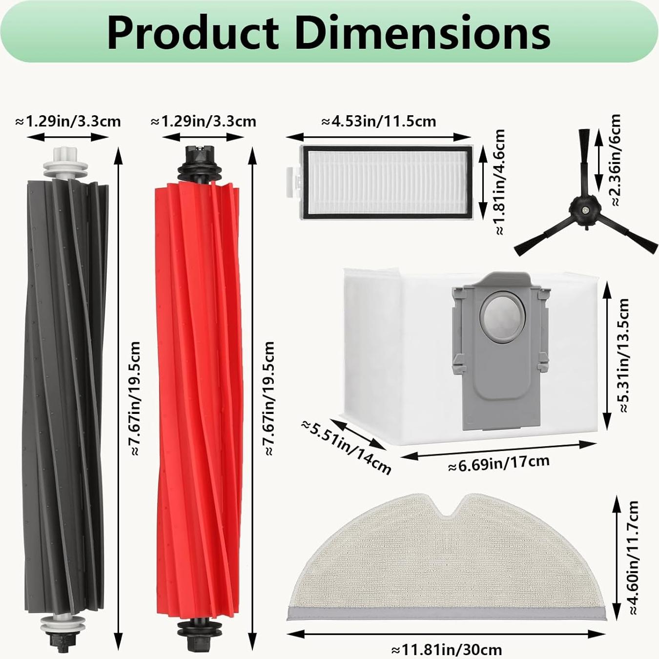 Accesorios Roborock Q5 Pro Q8 Max 18 Piezas Repuesto