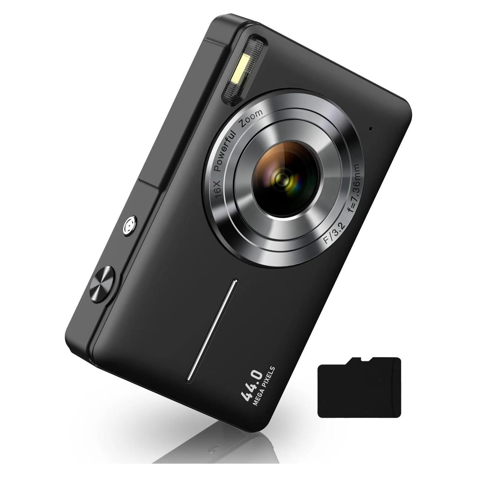 Cámara Digital Compacta CAMKORY US-DC403L-S 44MP FHD 1080P