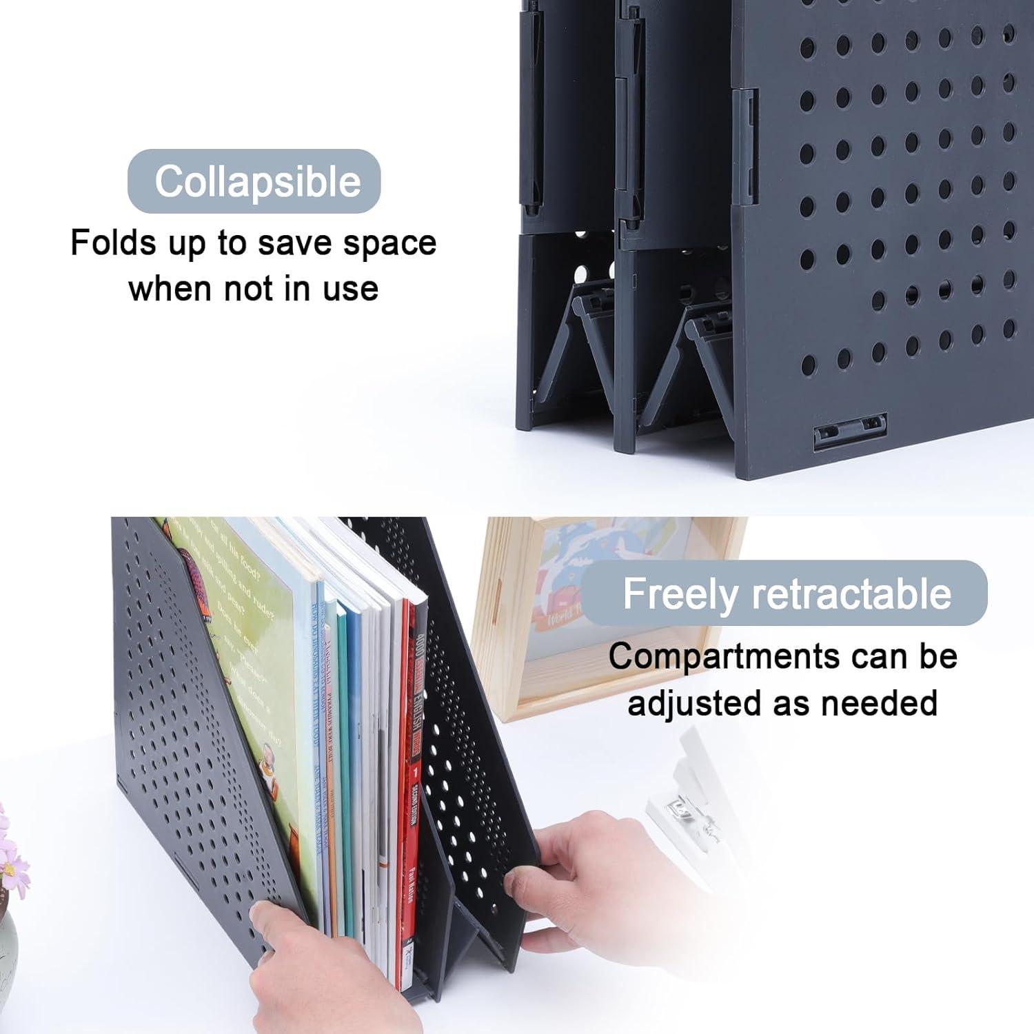 Soporte de Archivo Plegable FRETONBA 2 Compartimentos Gris