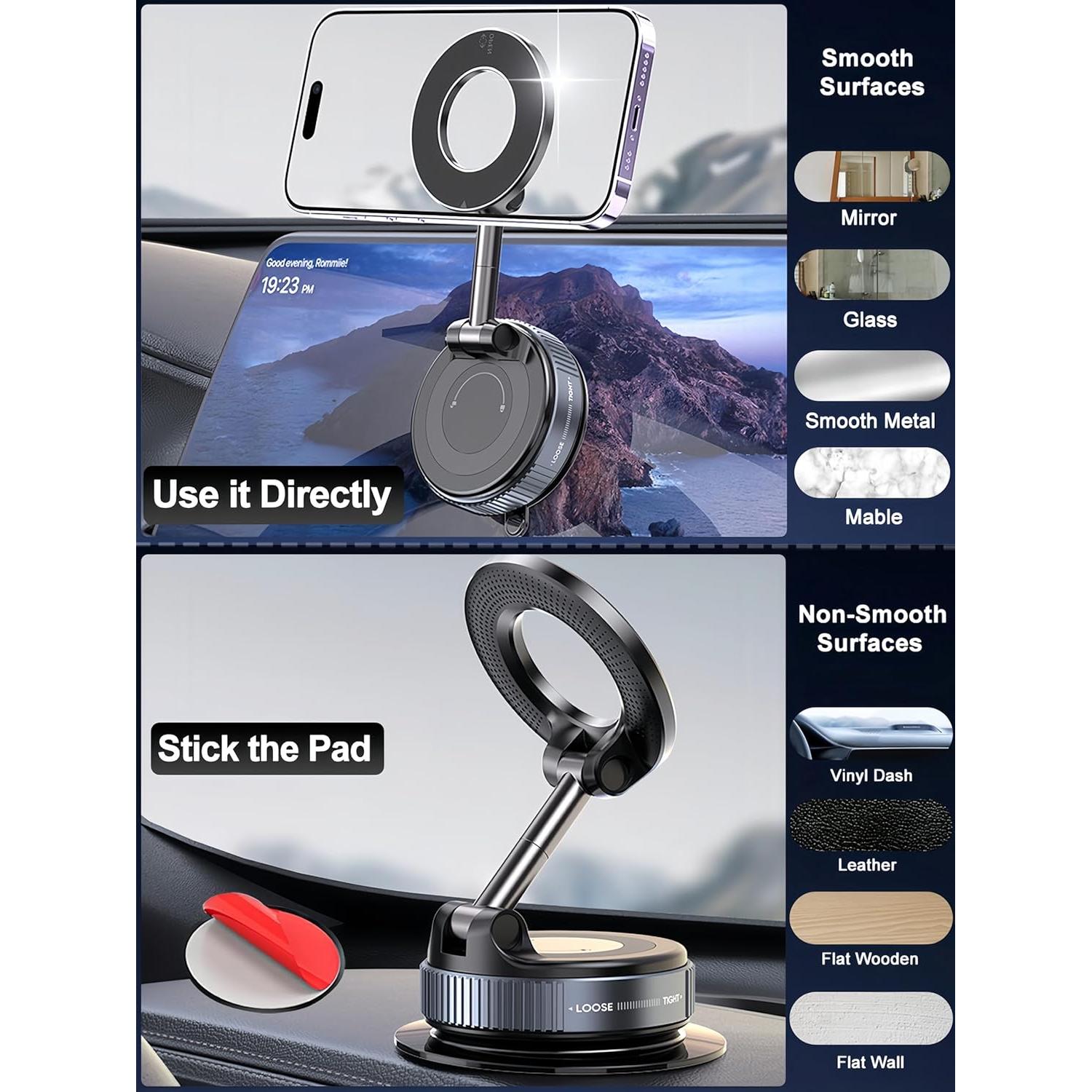 Soporte Magnético para Teléfono 360° Snanlen - Negro