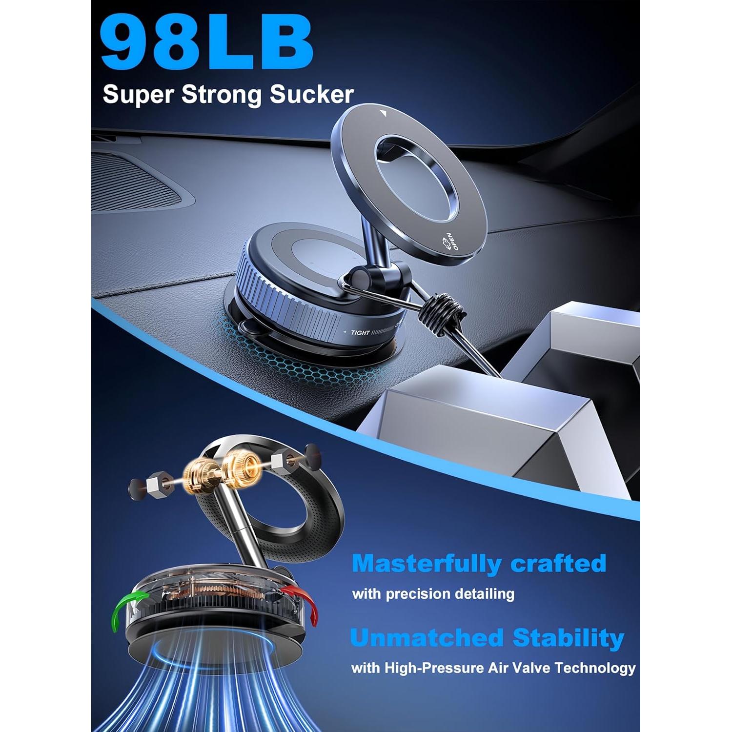 Soporte Magnético para Teléfono 360° Snanlen - Negro