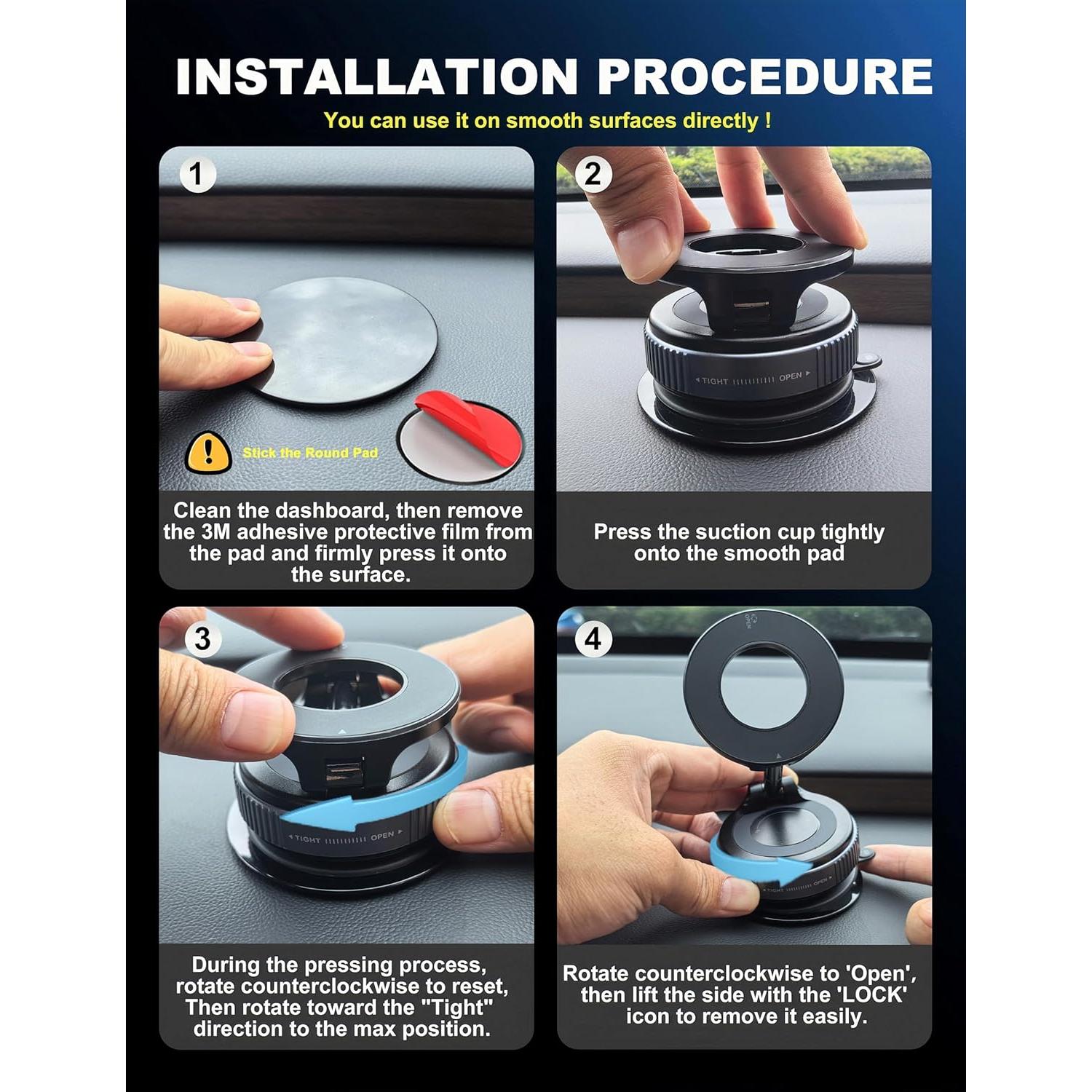 Soporte Magnético para Teléfono 360° Snanlen - Negro