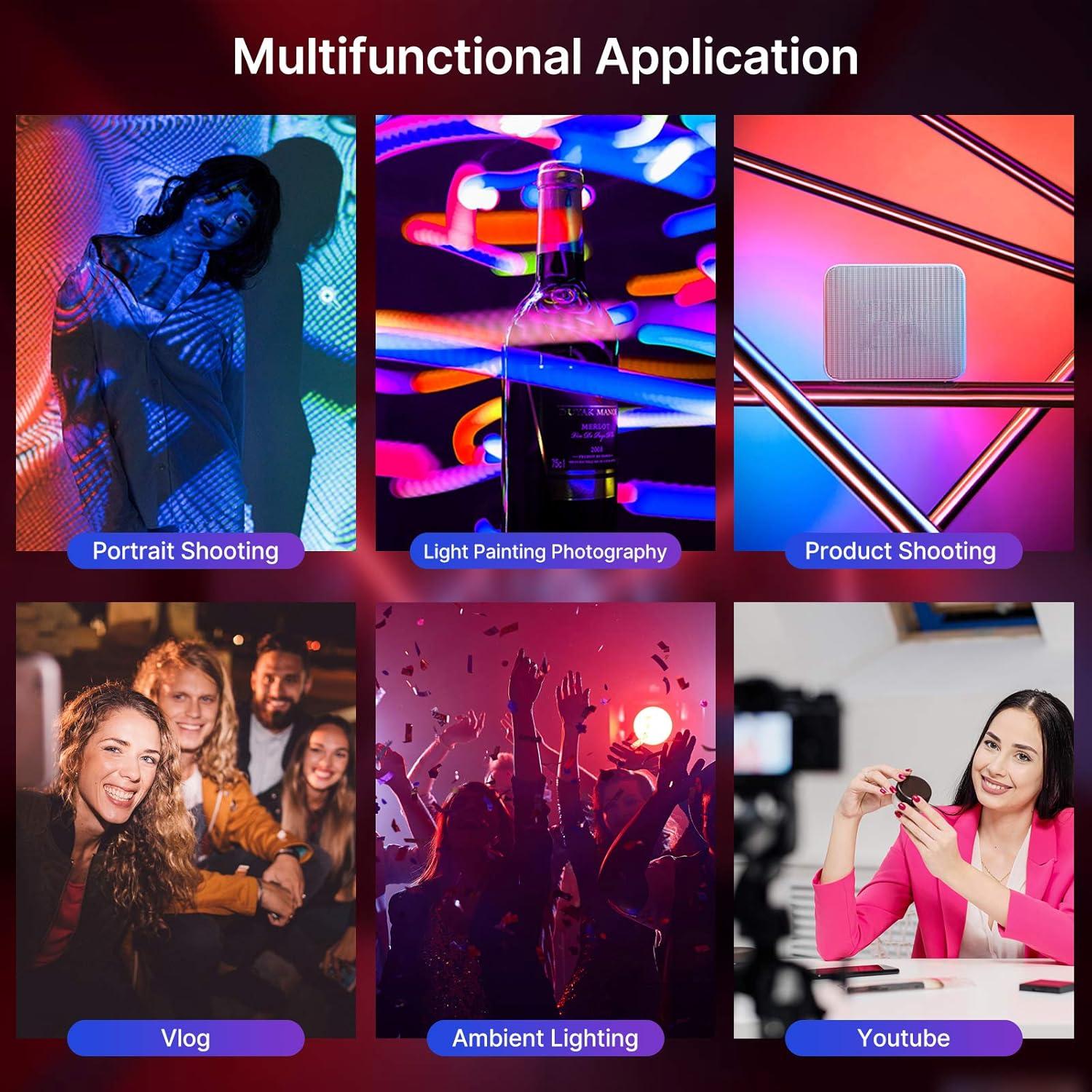 Luz LED RGB ULANZI VL49 Portátil 2000mAh 2500-9000K