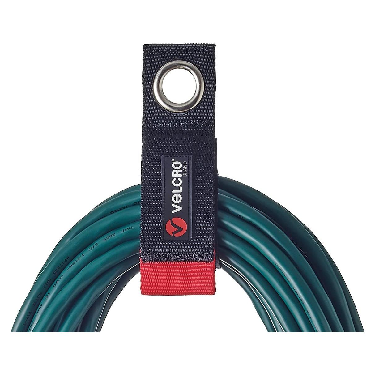 Organizador de Cables de Extensión VELCRO 25.4 cm 2pk Negro