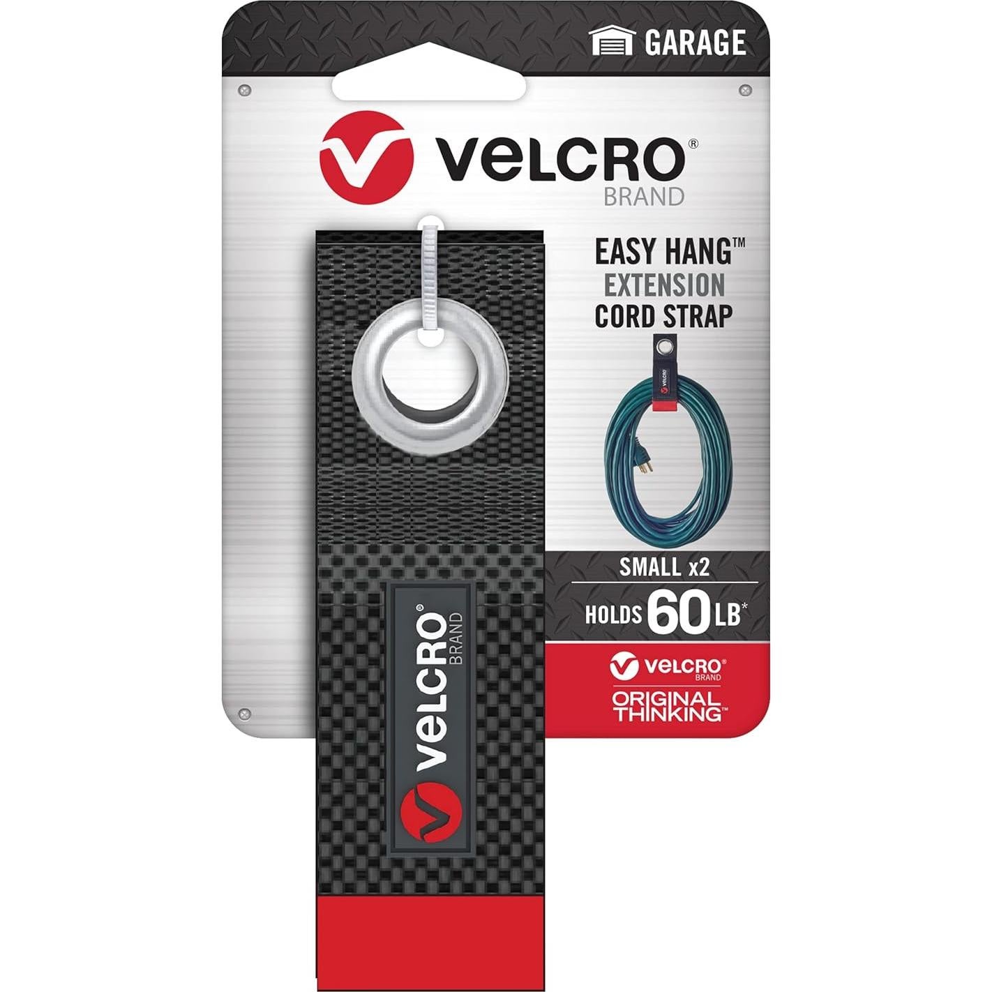 Organizador de Cables de Extensión VELCRO 25.4 cm 2pk Negro