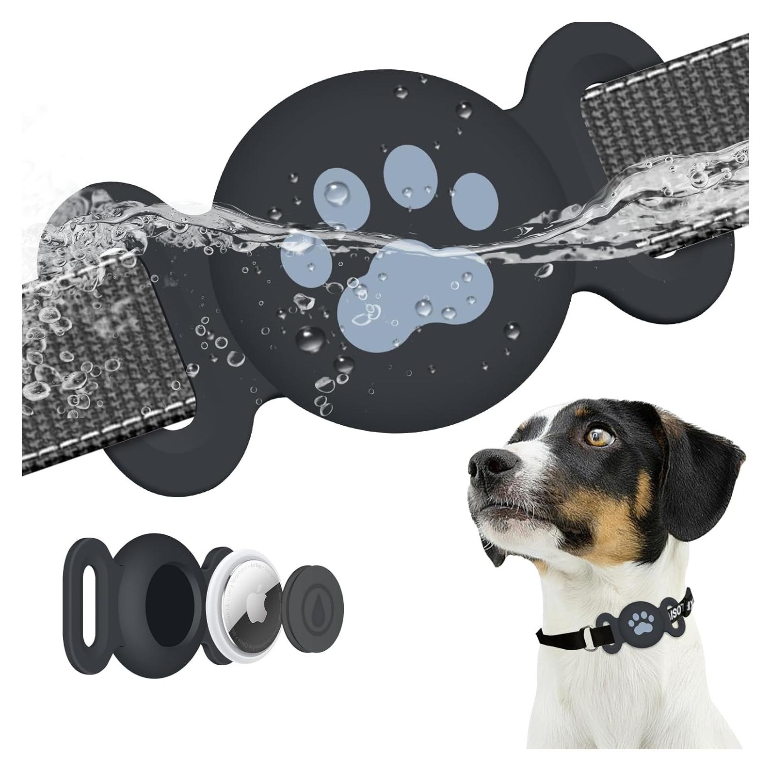Soporte a Prueba de Agua para Airtag SZJCLTD - Collar Protector para Perros