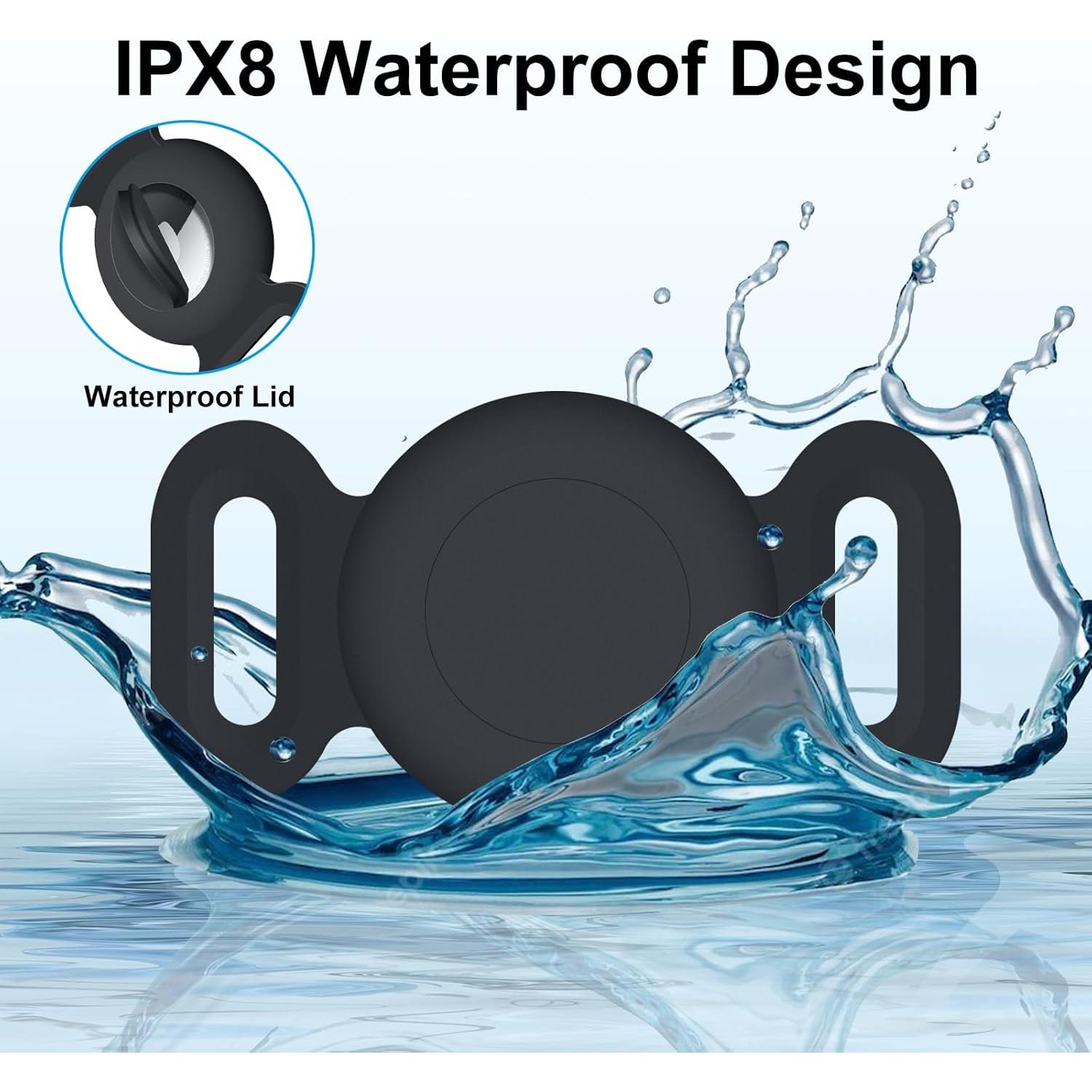 Soporte a Prueba de Agua para Airtag SZJCLTD - Collar Protector para Perros