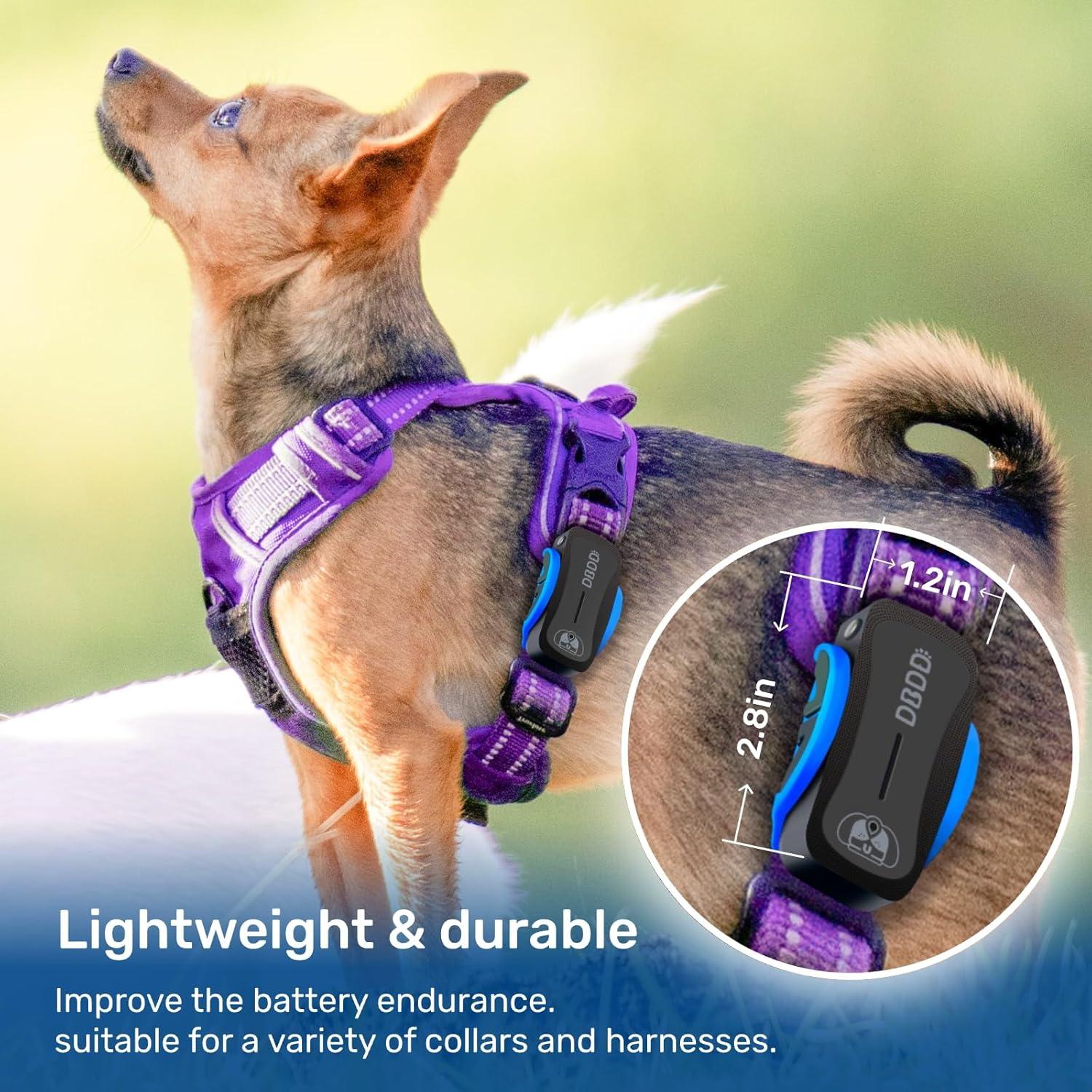 Rastreador GPS para Perros DBDD, Impermeable, AI, Negro