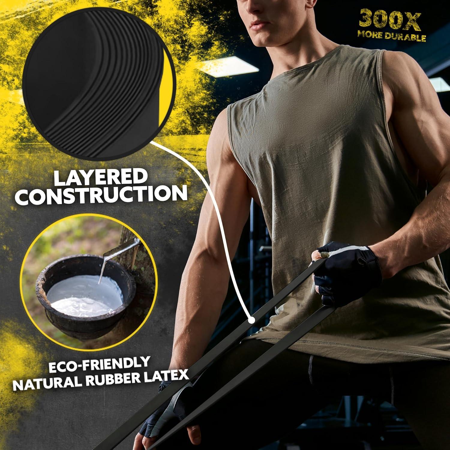 Set de 5 Bandas de Resistencia Tribe Lifting para Ejercicio