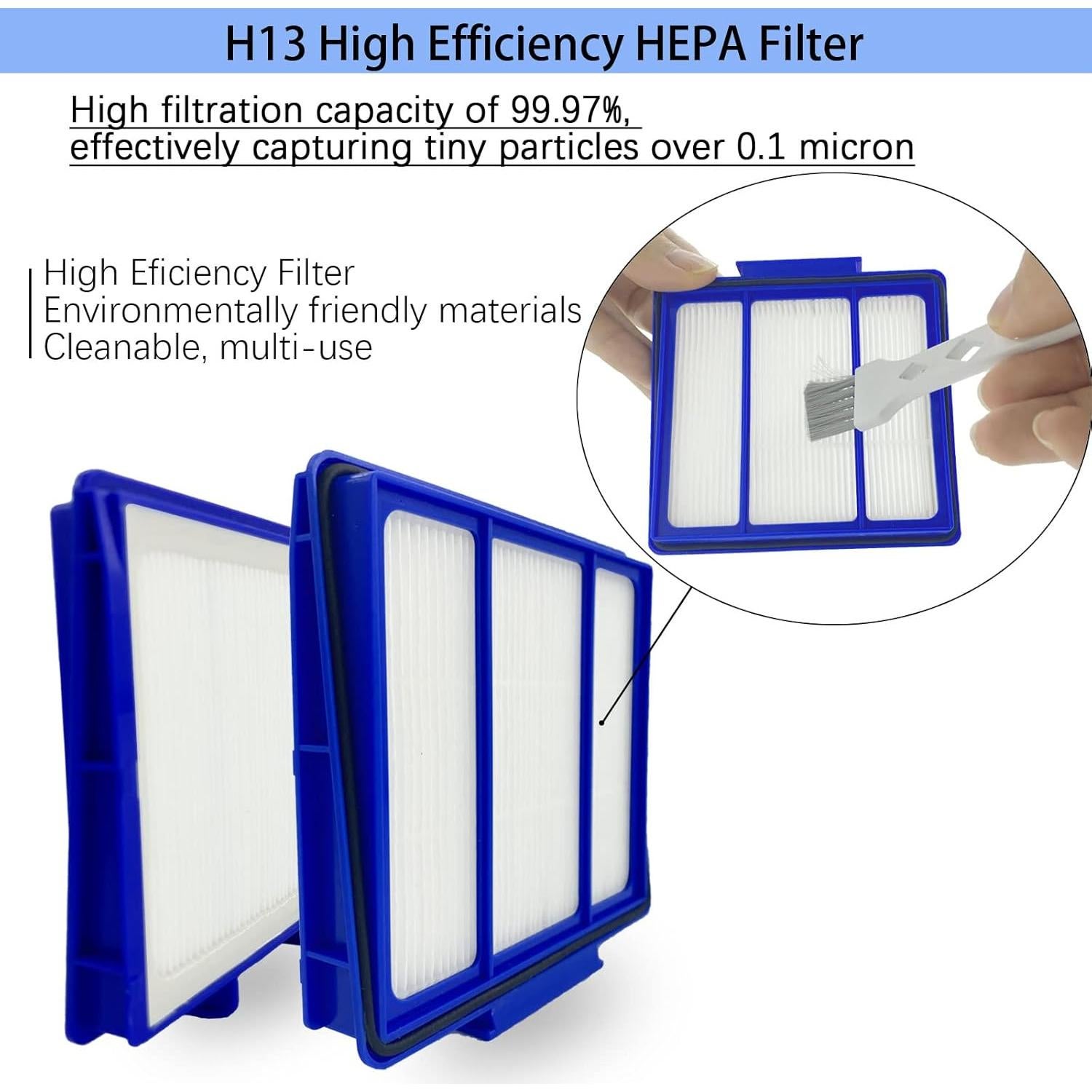 Accesorios para Aspiradora Robot Shark RV1001AE - 16 Piezas