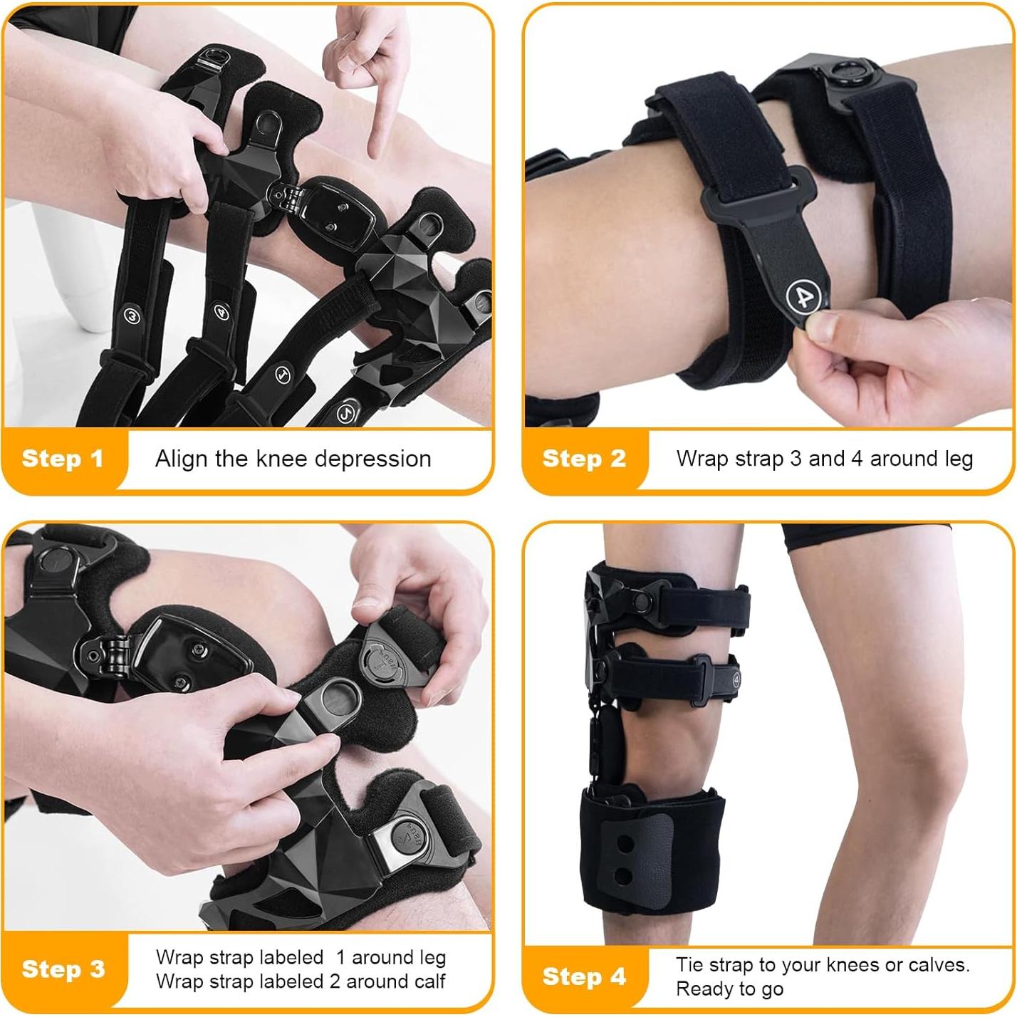 Rodillera Gevanchi para Osteoartritis con Mangas y Anti-Correa