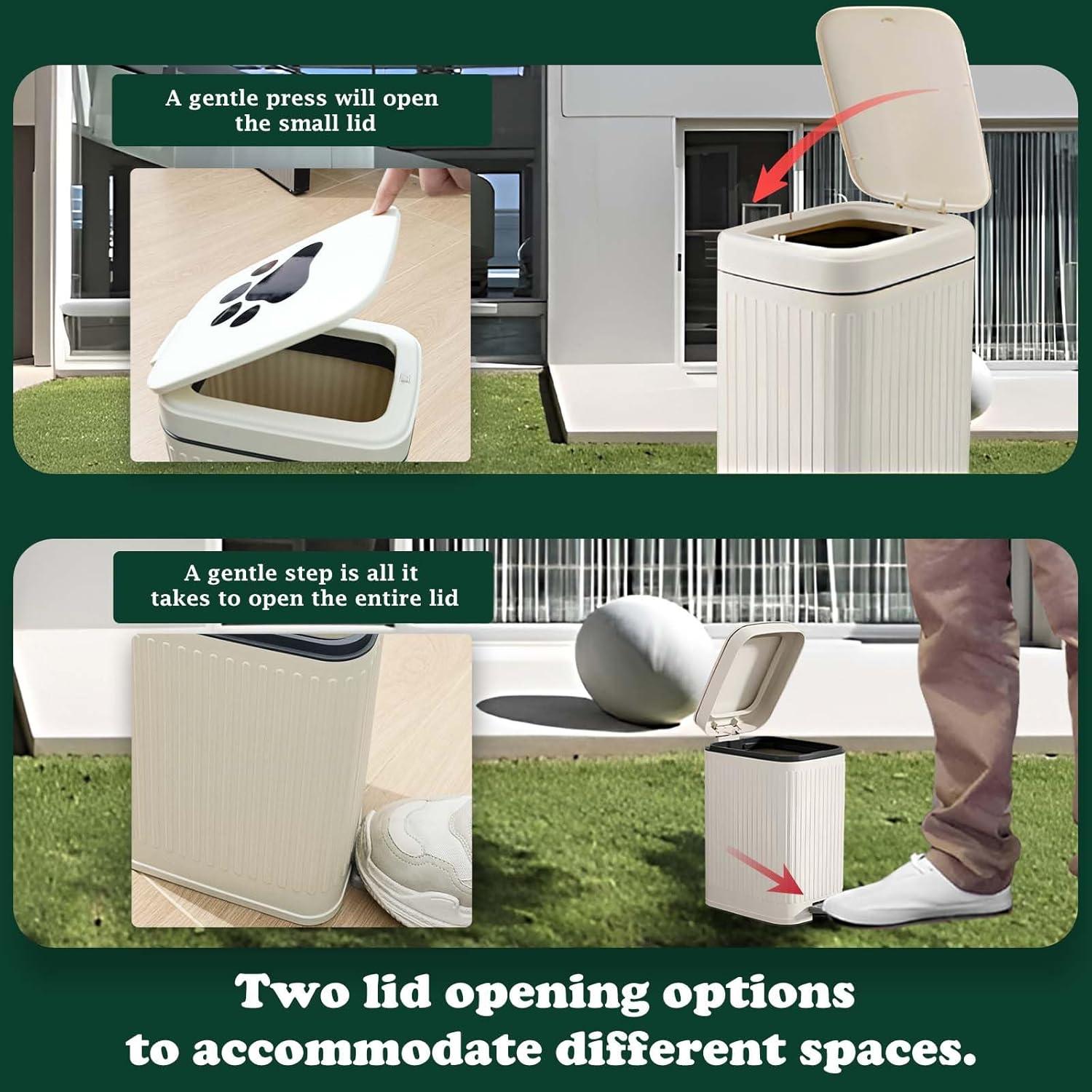 Cubeta de Basura para Excremento de Perro Kopuncare 5L Blanca