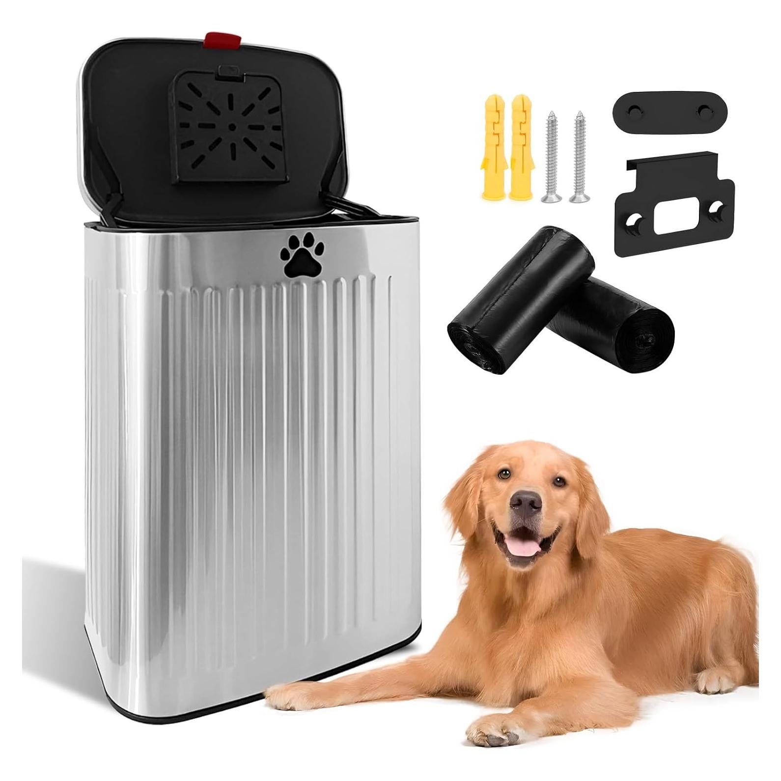 Bote de Basura para Excremento de Perro Kopuncare 8L Acero Inoxidable