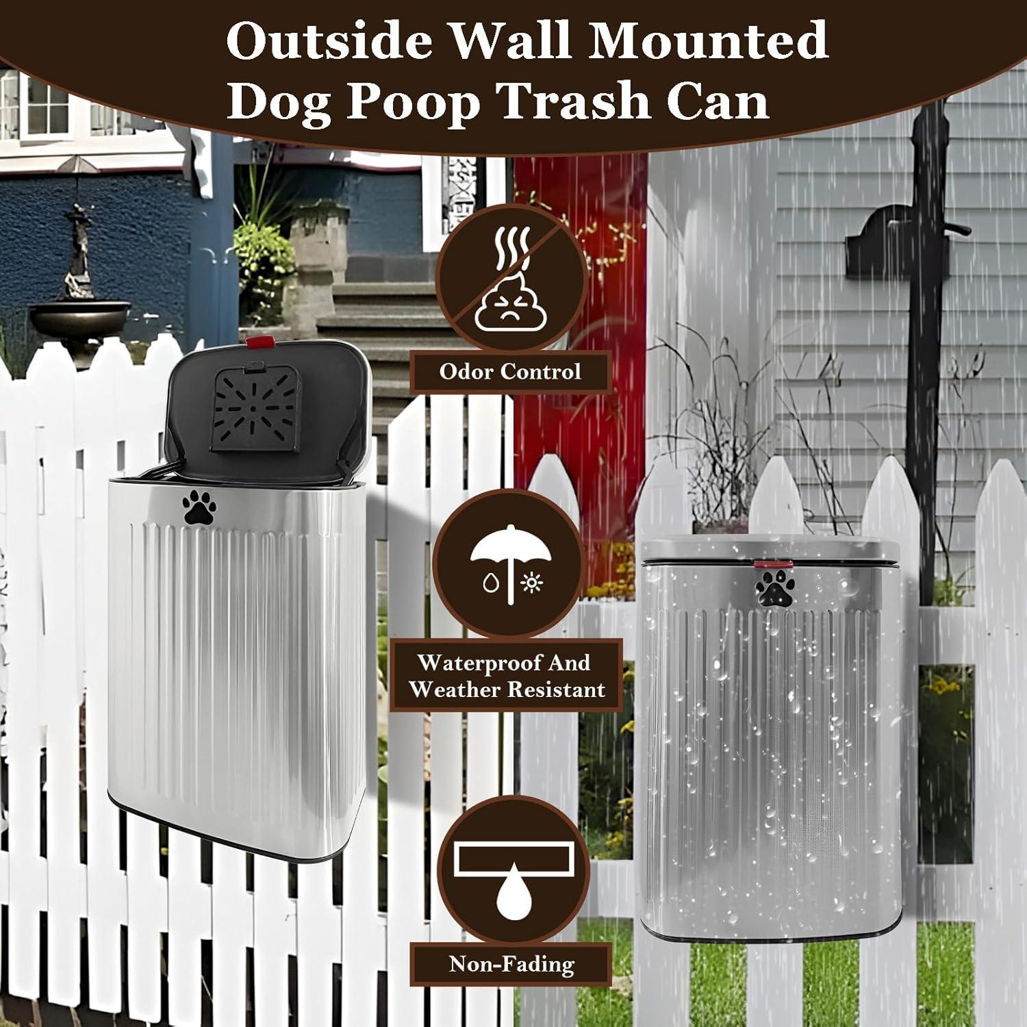 Bote de Basura para Excremento de Perro Kopuncare 8L Acero Inoxidable