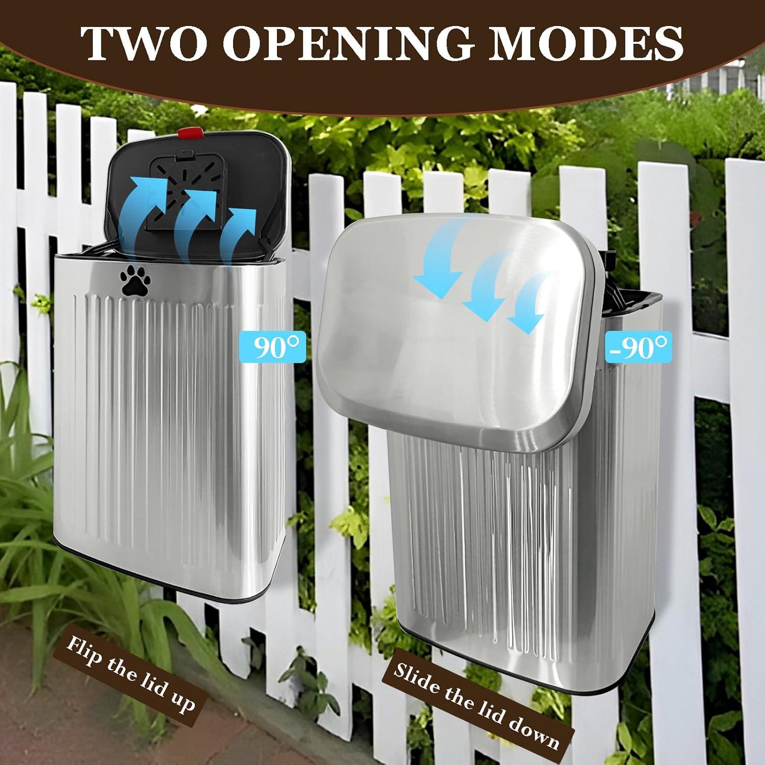 Bote de Basura para Excremento de Perro Kopuncare 8L Acero Inoxidable