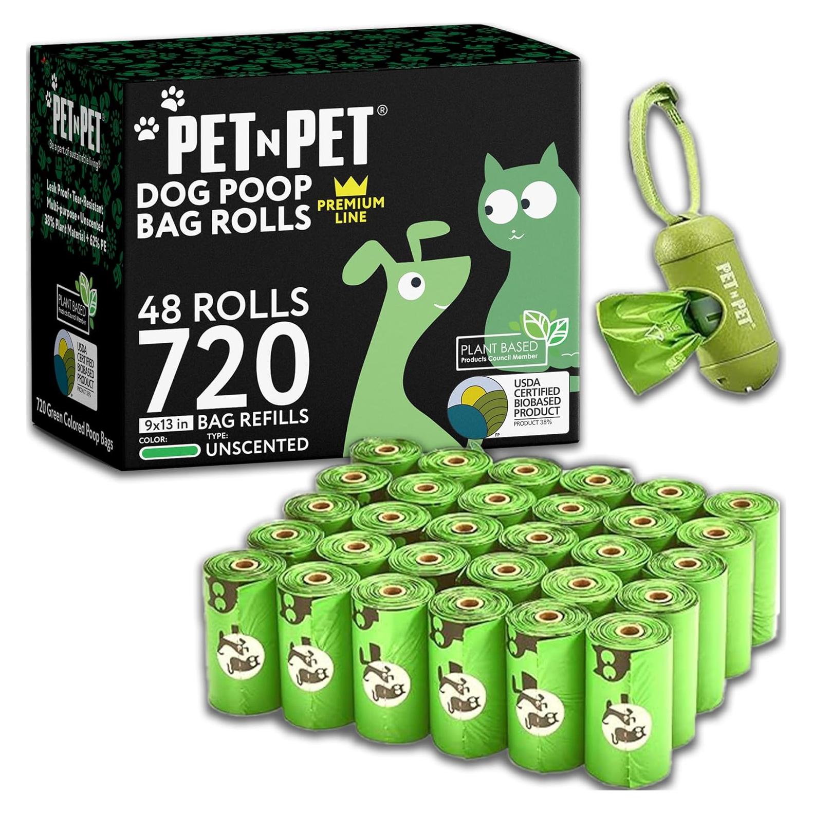 Bolsas de Desechos para Perros Pet N Pet 720 Cuentas Sin Fragancia