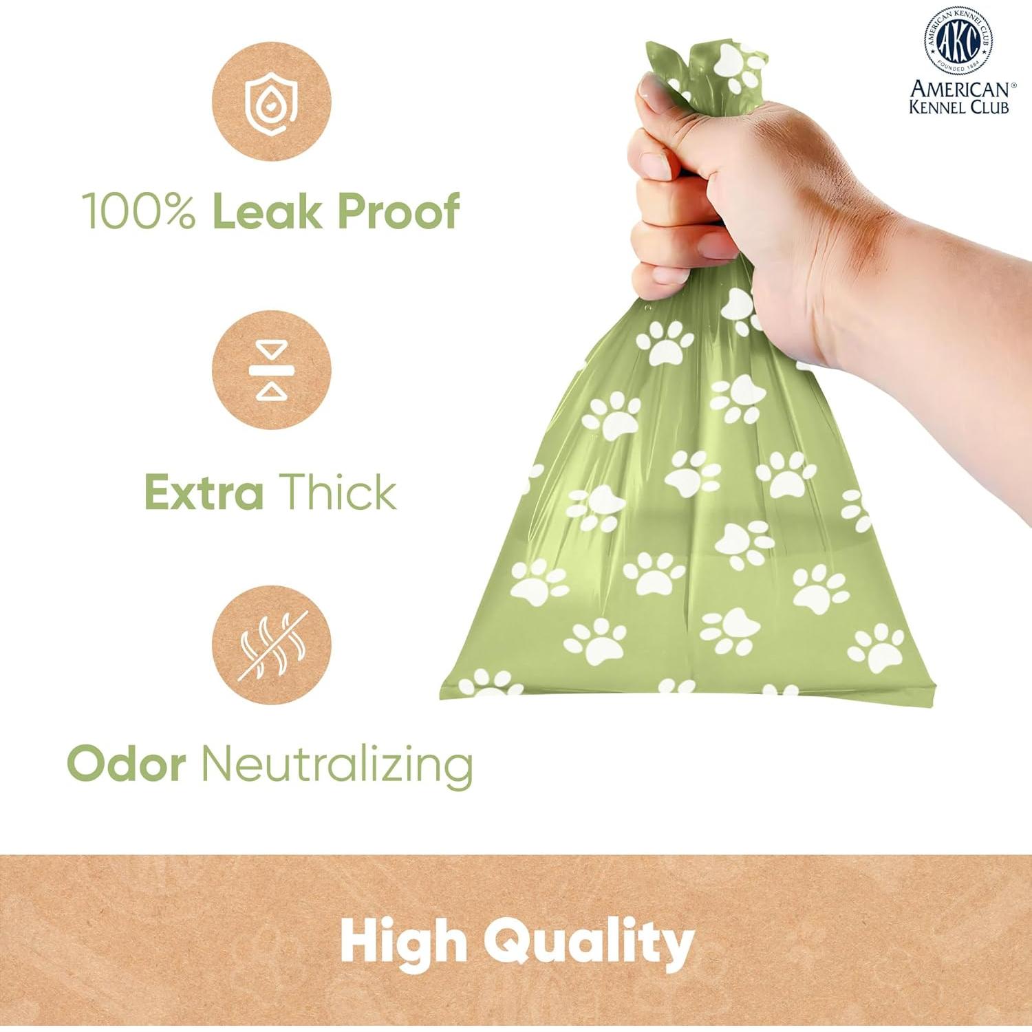 Bolsas de Poop para Perros AKC - 240 Bolsas Aromatizadas