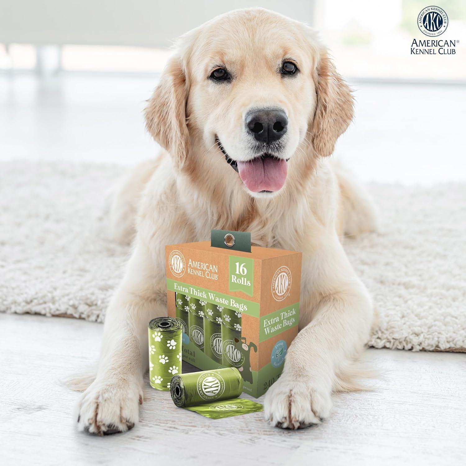 Bolsas de Poop para Perros AKC - 240 Bolsas Aromatizadas