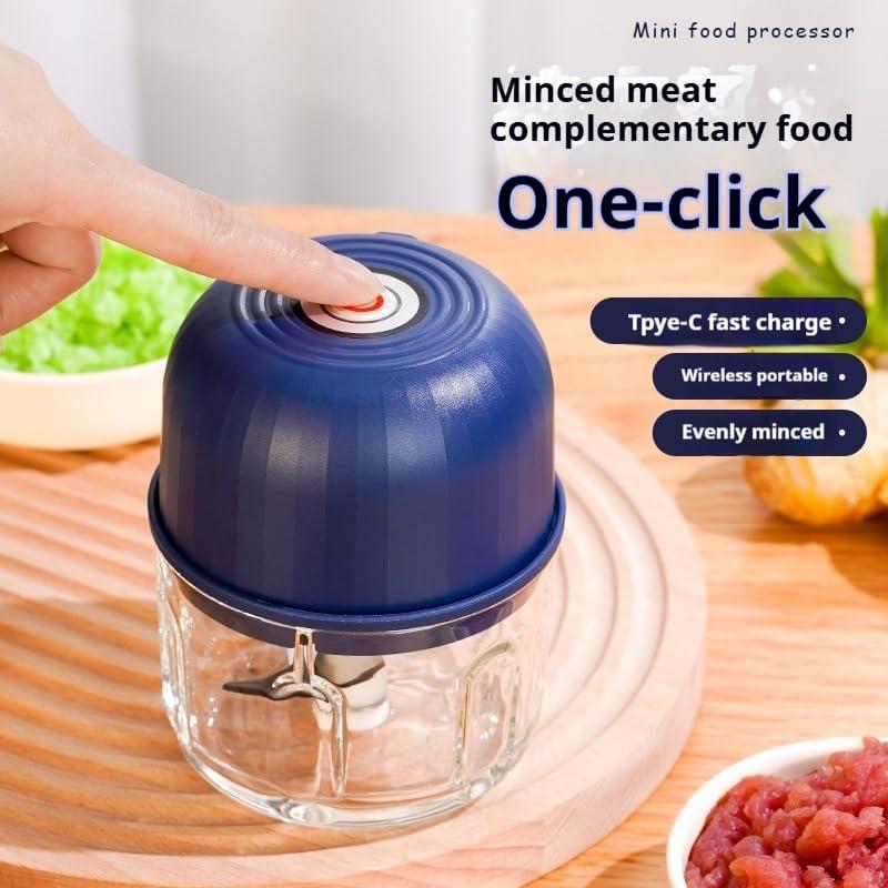 Procesador de Alimentos DeepCrush Mini Eléctrico 218g Azul