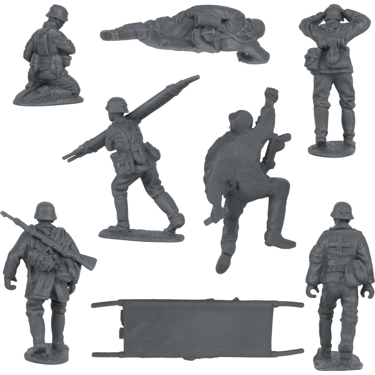Figuras de Soldados de Plástico BMC WW2 Asalto Alemán 24pc