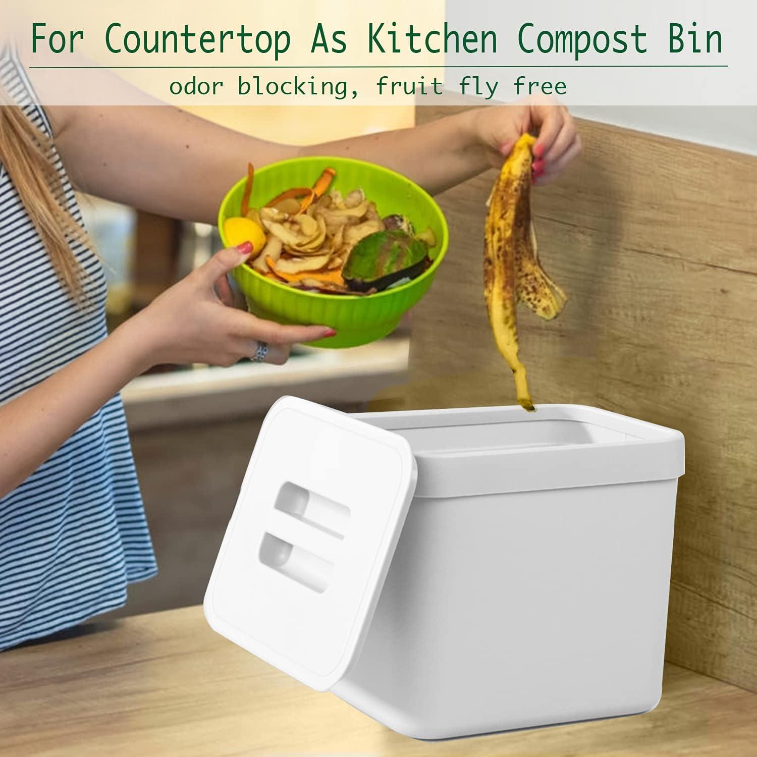 Cubo de Basura LALASTAR 7L Montado en Pared Blanco