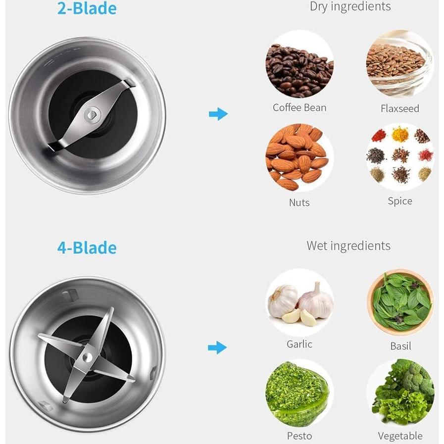 Molino de café eléctrico SHARDOR CG-618B 200W 2 tazas