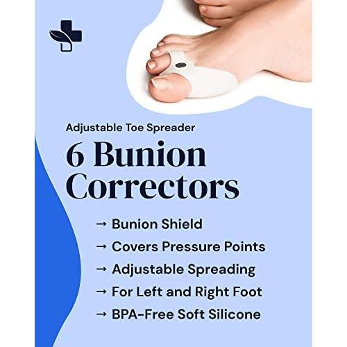 Corrector de Juanetes YogaMedic 6 Piezas Gel Silicona Unisex