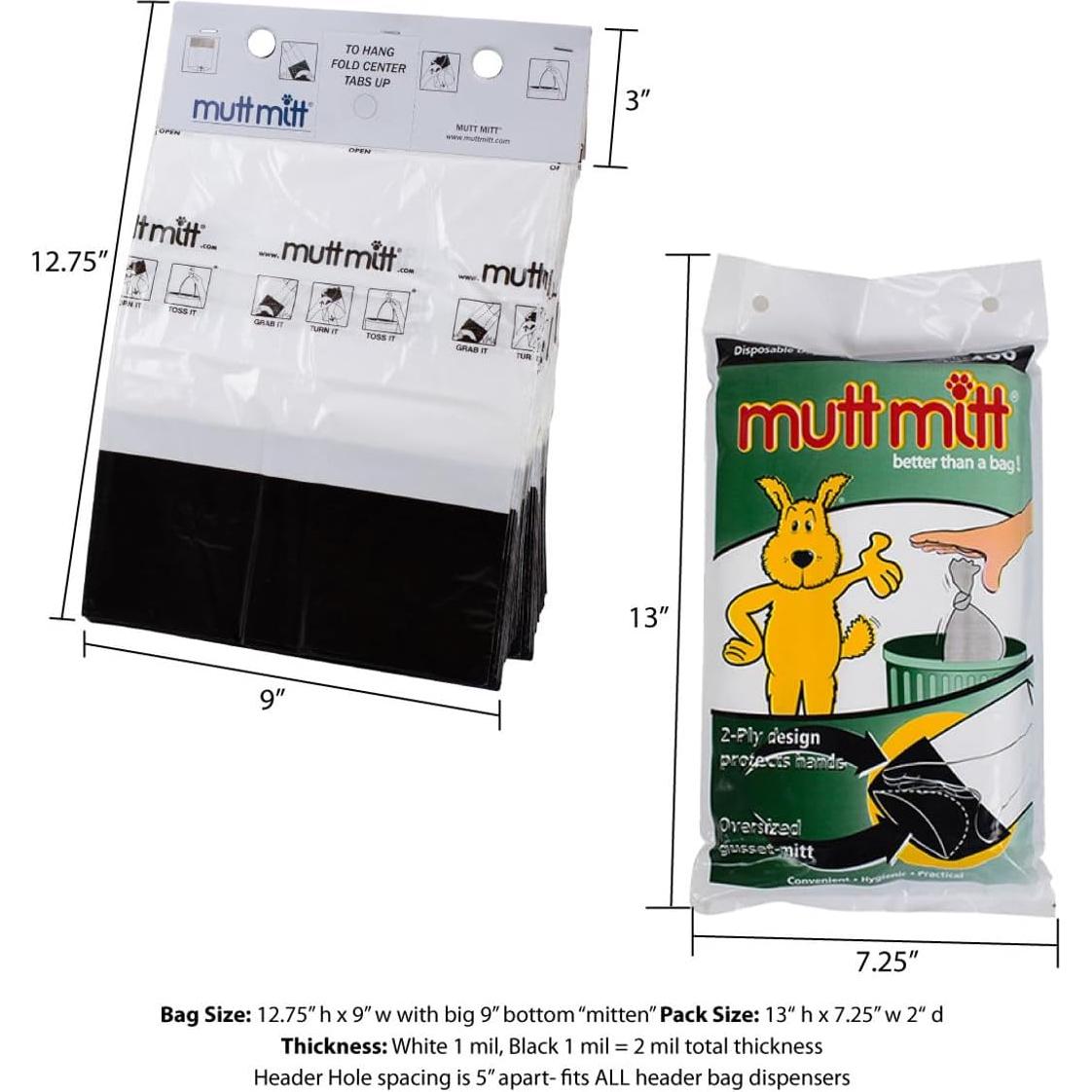 Bolsas Desechos para Perros Mutt Mitt 100 Unidades 2 Capas