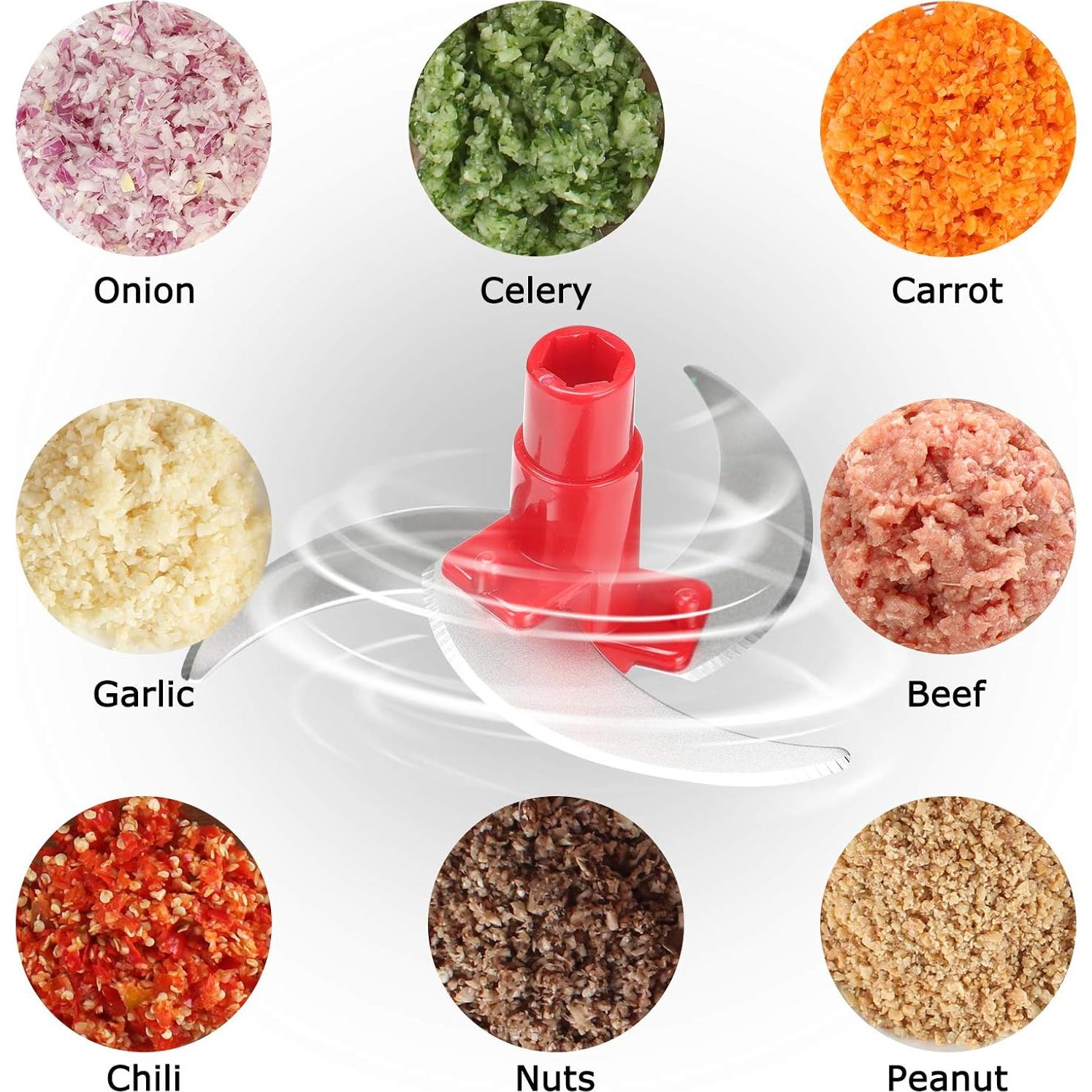 Picador Manual Cambom 1200ml Acero Inoxidable Rojo