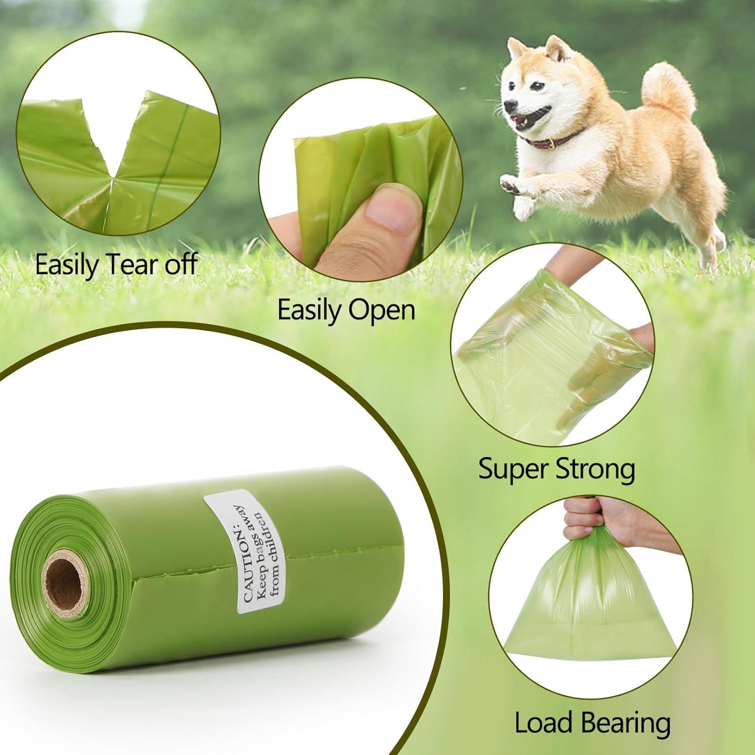 Bolsas de Excremento de Perro Lifegogo 1140 Piezas Verde