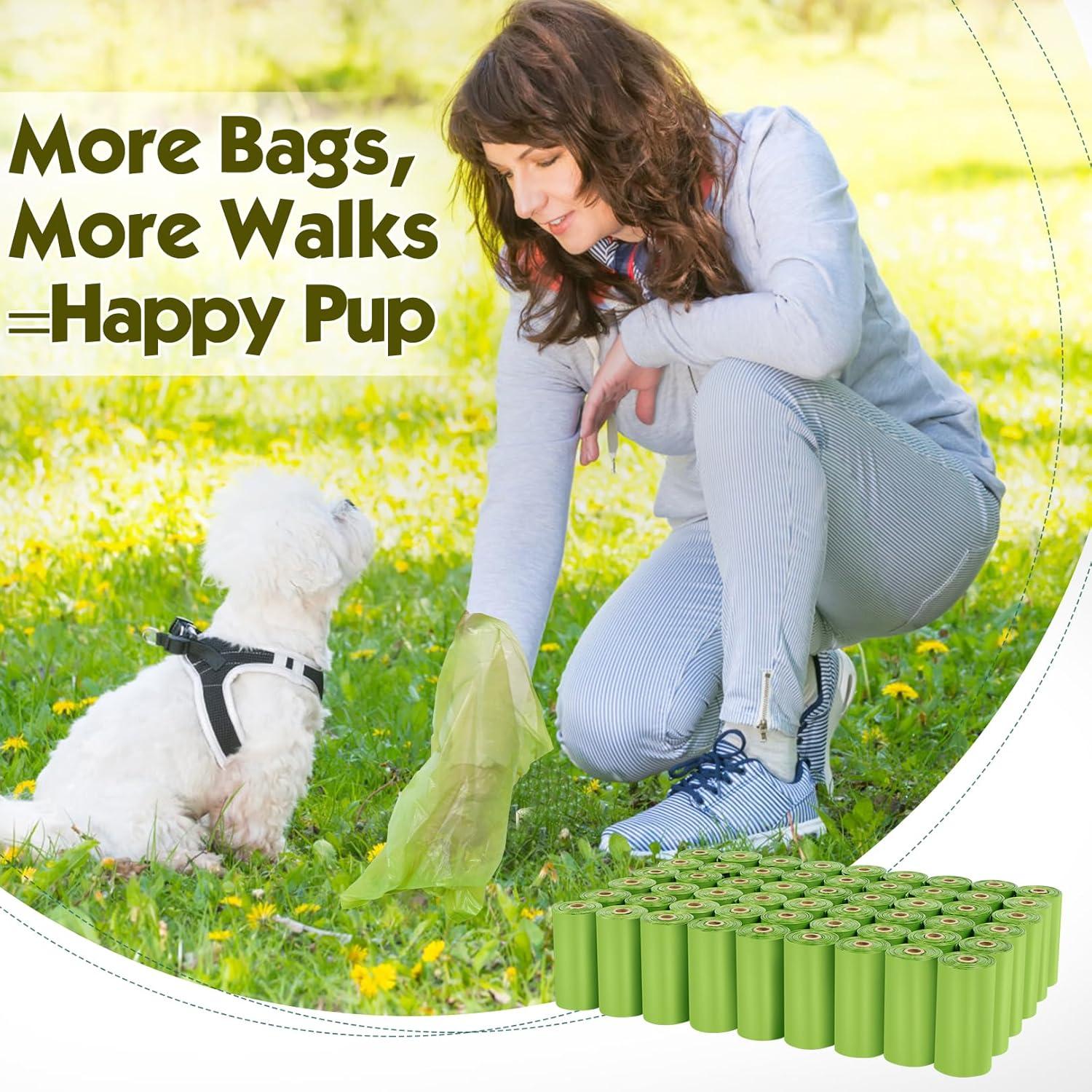 Bolsas de Excremento de Perro Lifegogo 1140 Piezas Verde