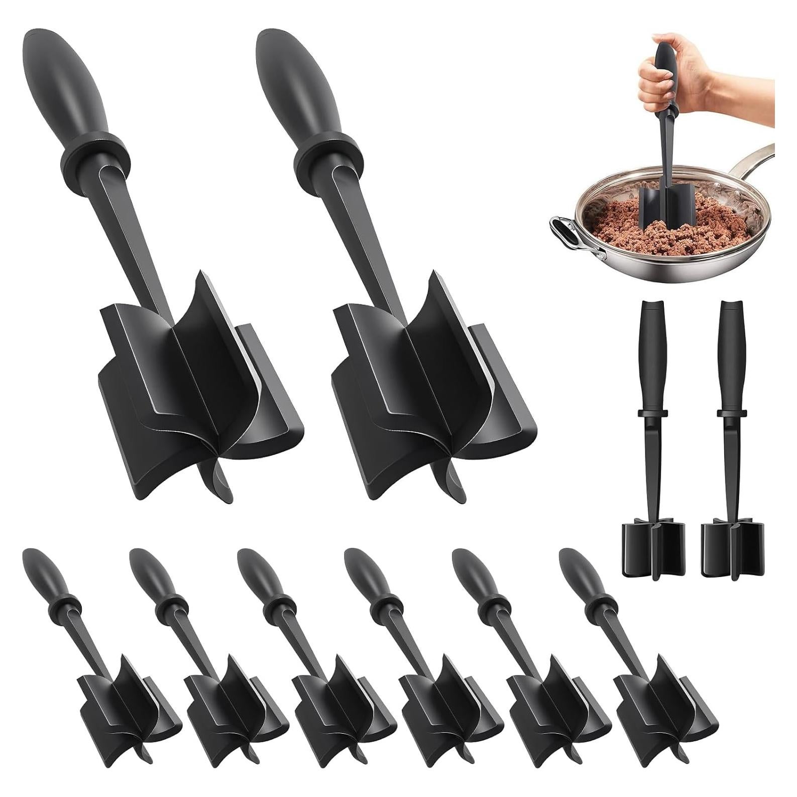 Aplastador de Carne TKSDW Nylon Antiadherente 10 Piezas