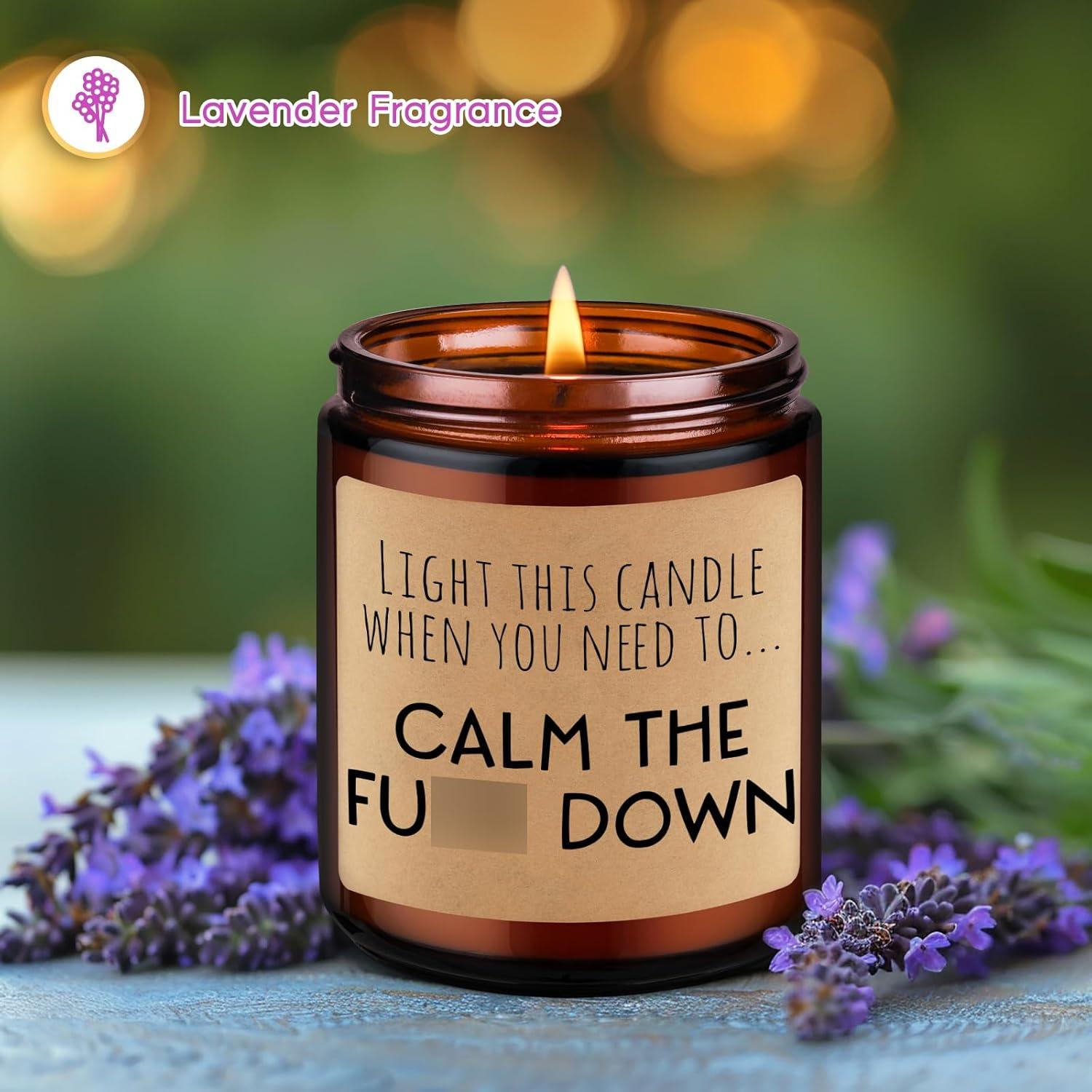 Vela Aromática Calmante Miracu 9oz Lavanda y Cedro