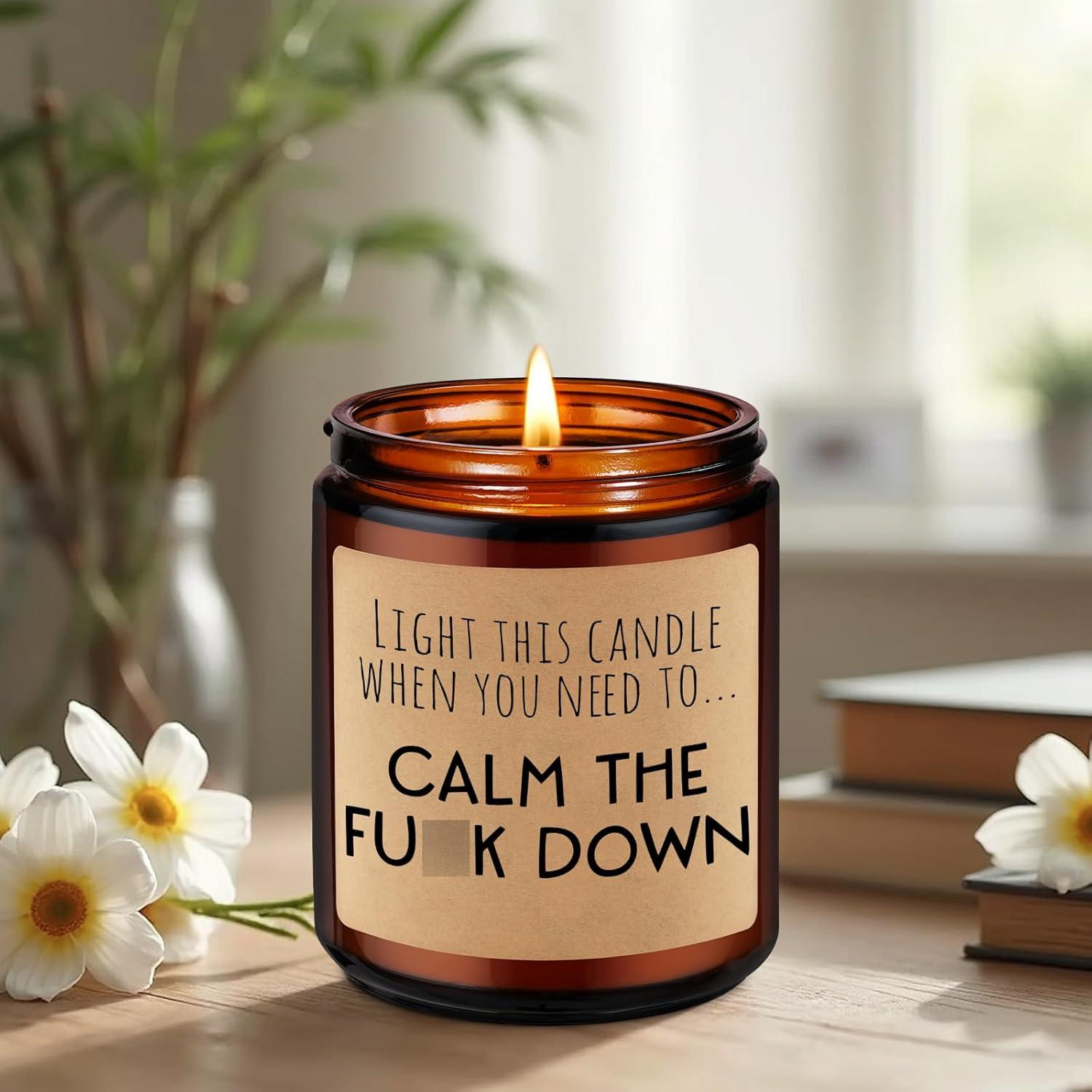 Vela Aromática Calmante Miracu 9oz Lavanda y Cedro