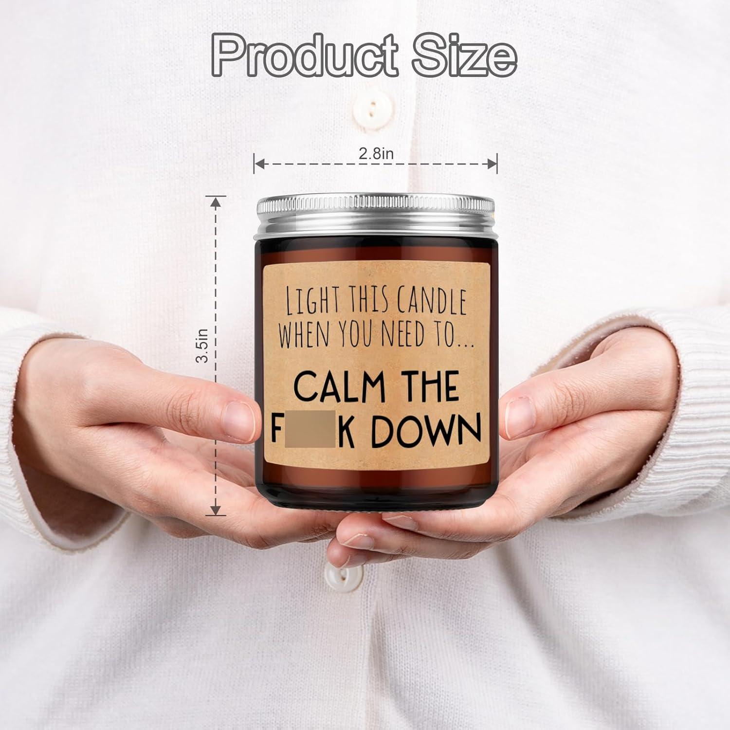 Vela Aromática Calmante Miracu 9oz Lavanda y Cedro