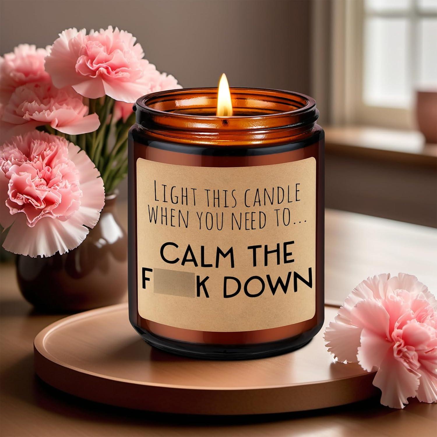 Vela Aromática Calmante Miracu 9oz Lavanda y Cedro